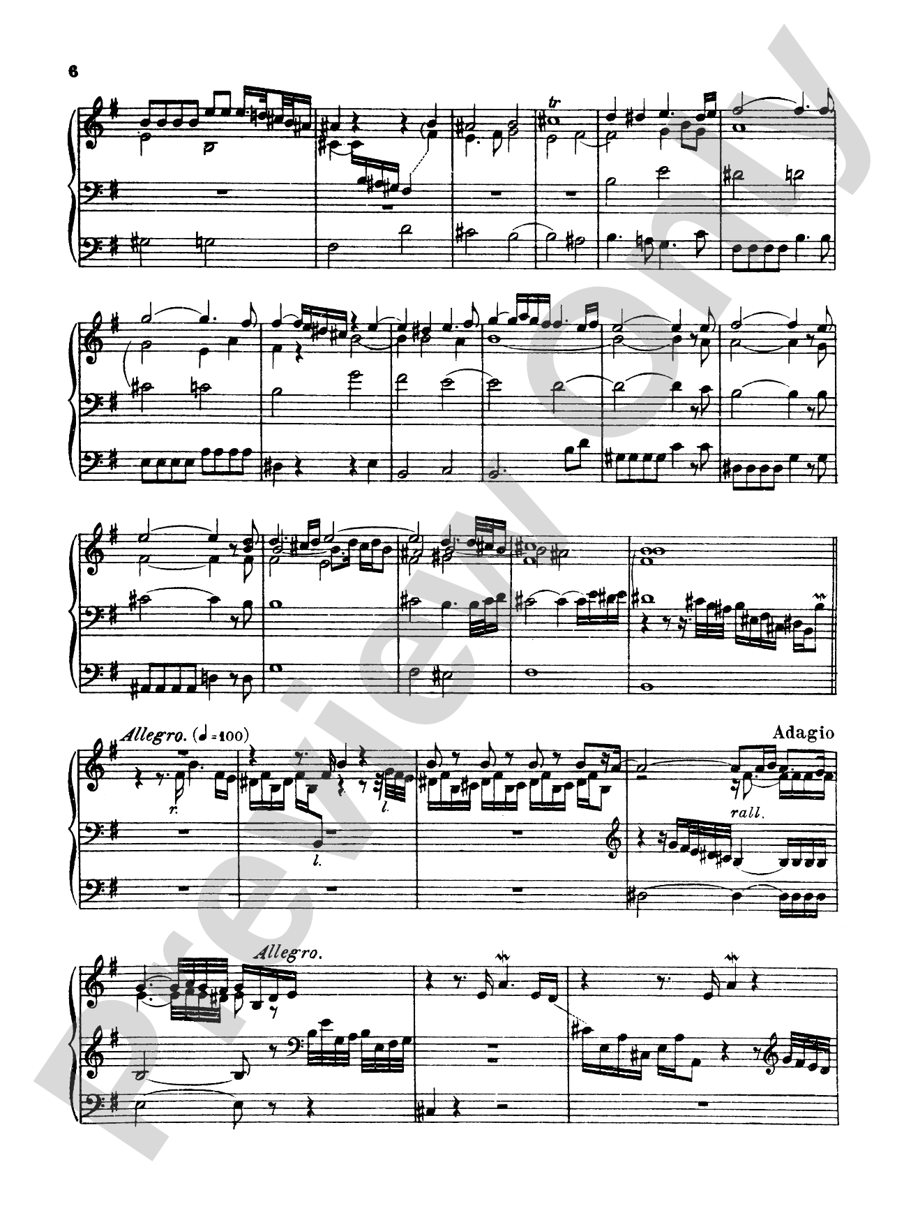 Bruhns: Three Preludes and Fugues: Organ Book