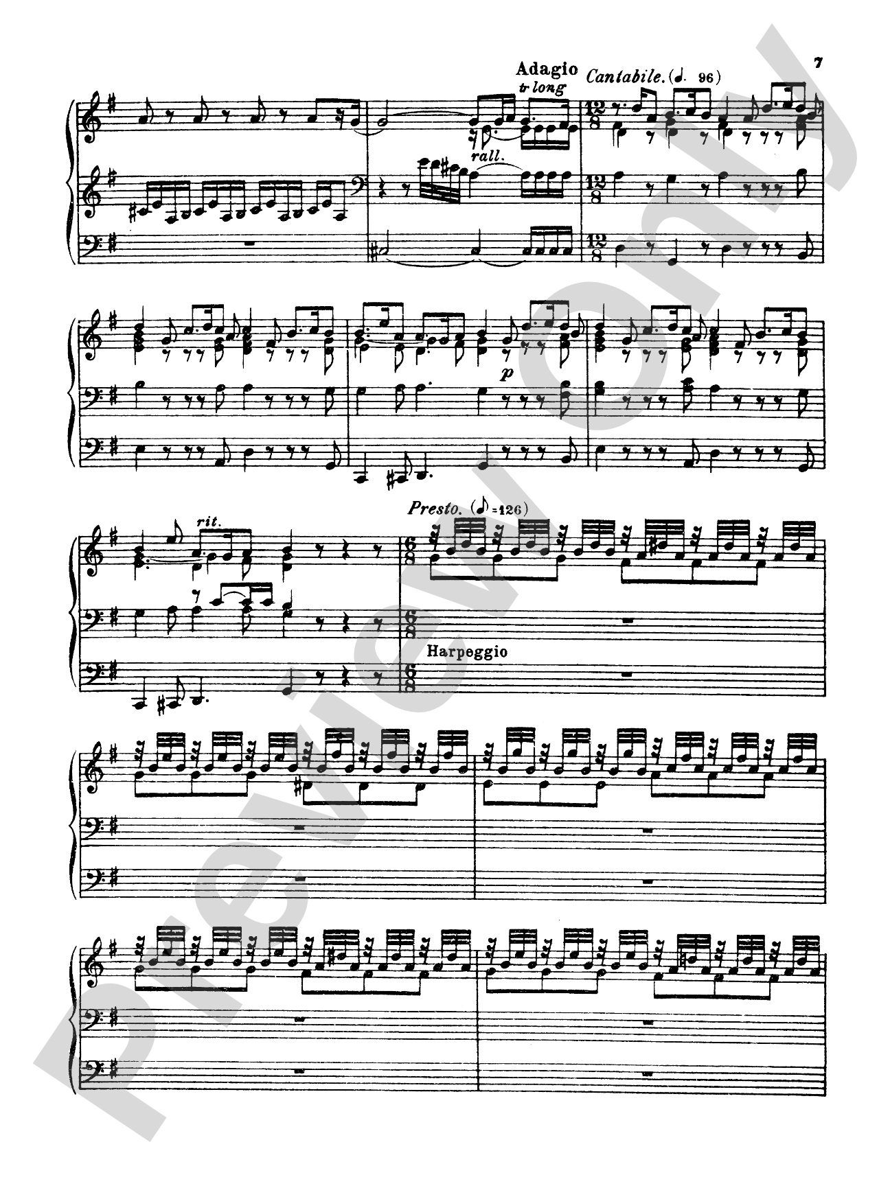 Bruhns: Three Preludes and Fugues: Organ Book