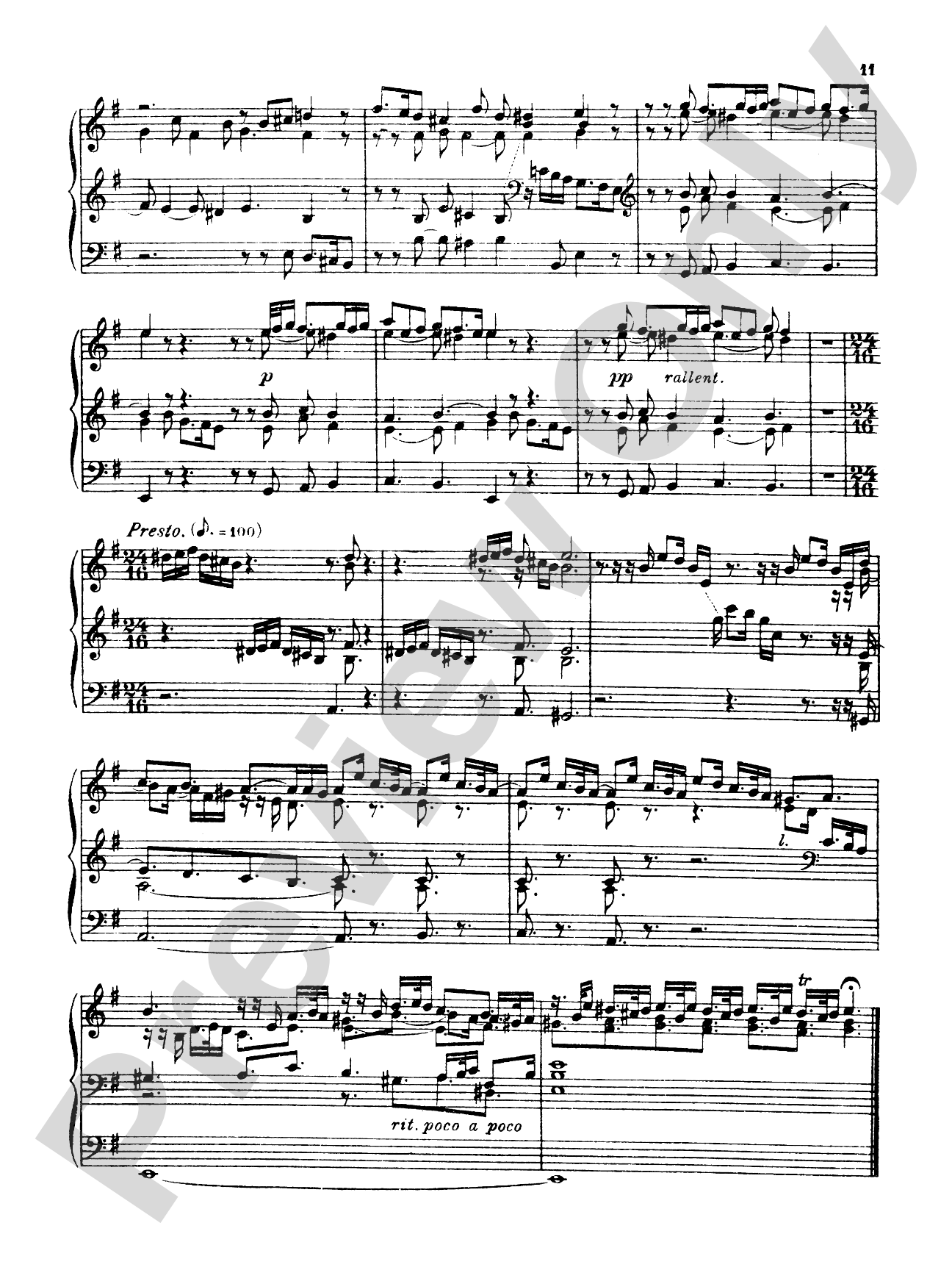 Bruhns: Three Preludes and Fugues: Organ Book