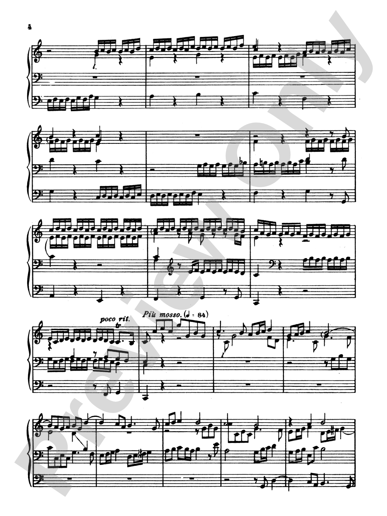 Lubeck: Four Preludes and Fugues: Organ Book