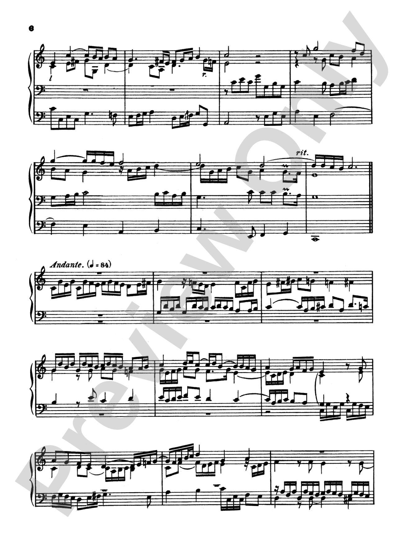 Lubeck: Four Preludes and Fugues: Organ Book