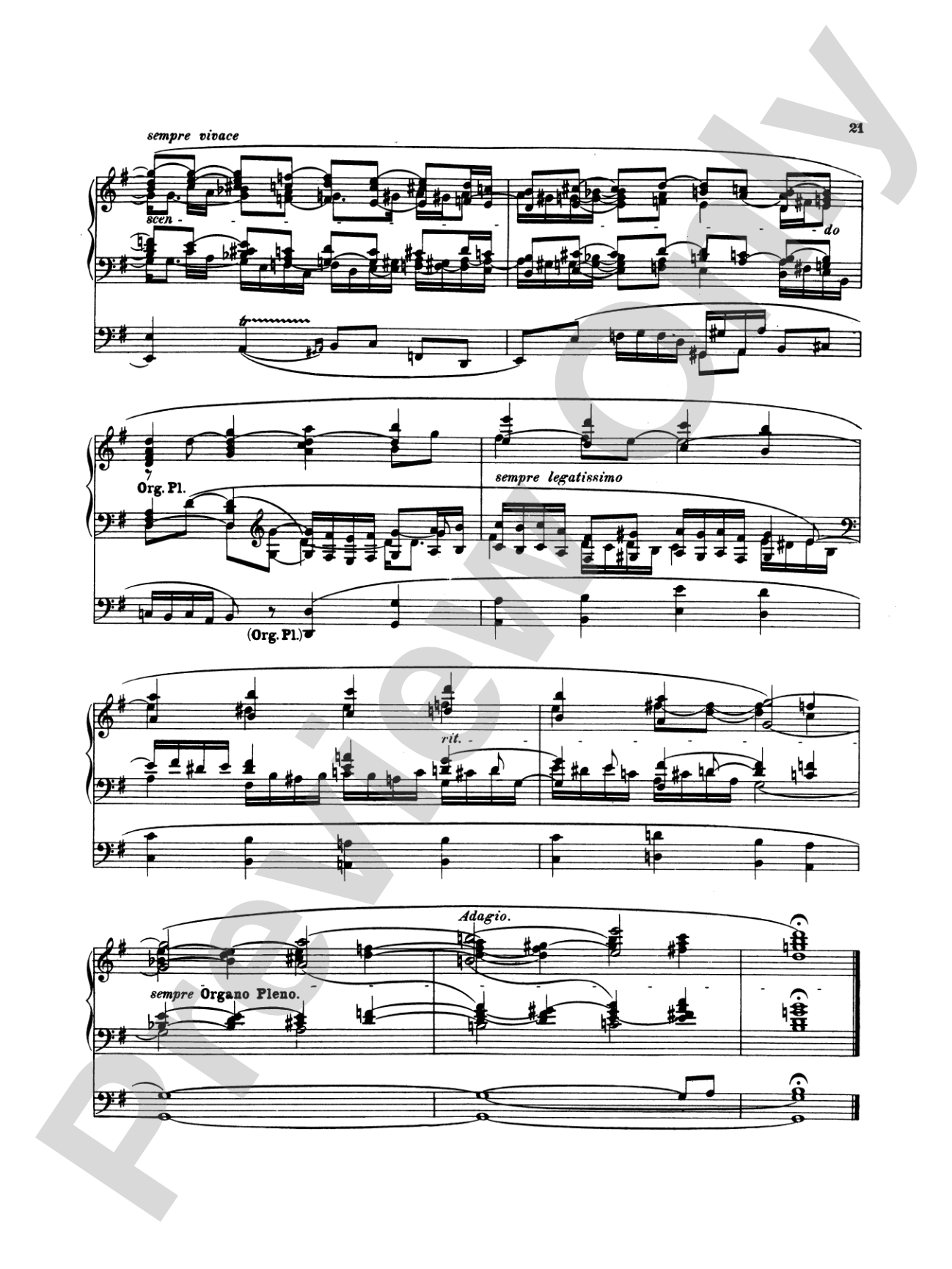 Reger: Fantasy on the Choral "Hallelujah! Gott Zu Loben, Bleibe Meine Seelenfreud", Op. 52, No. 3: Organ Sheet