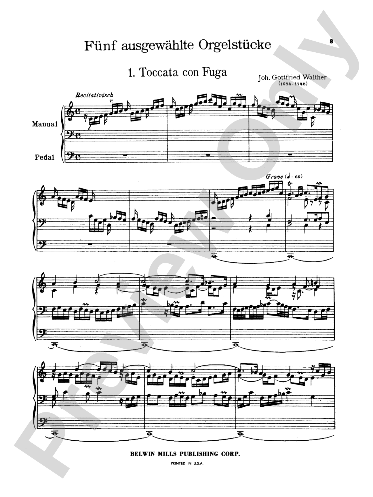 Vierne: Five Selected Organ Works: Organ Book