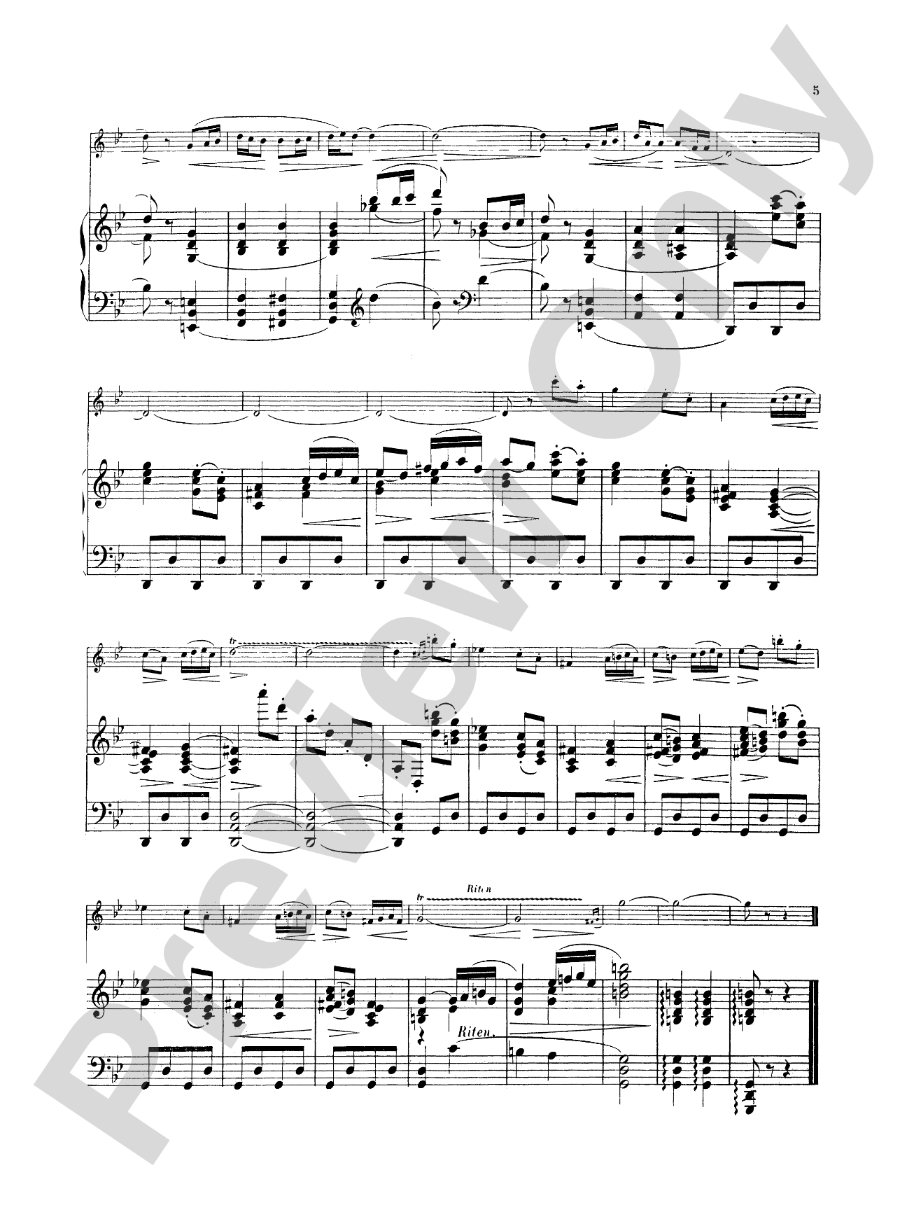 Pierné: Pièce in G Minor: Oboe Part(s)