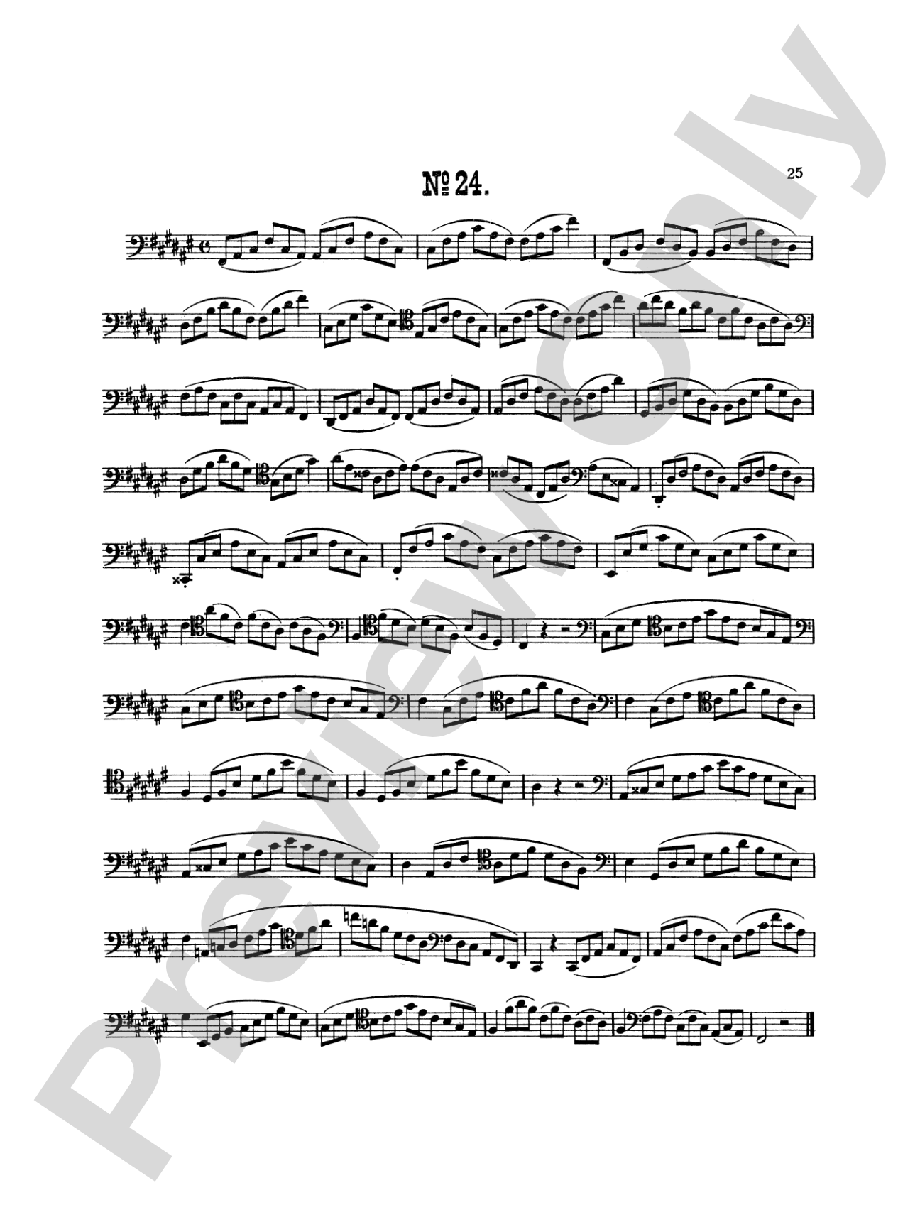 Milde: Twenty-five Studies, Op. 24