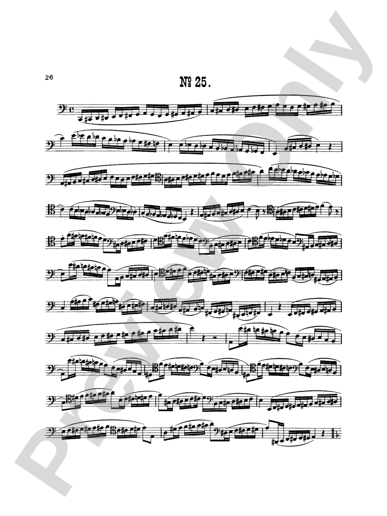 Milde: Twenty-five Studies, Op. 24