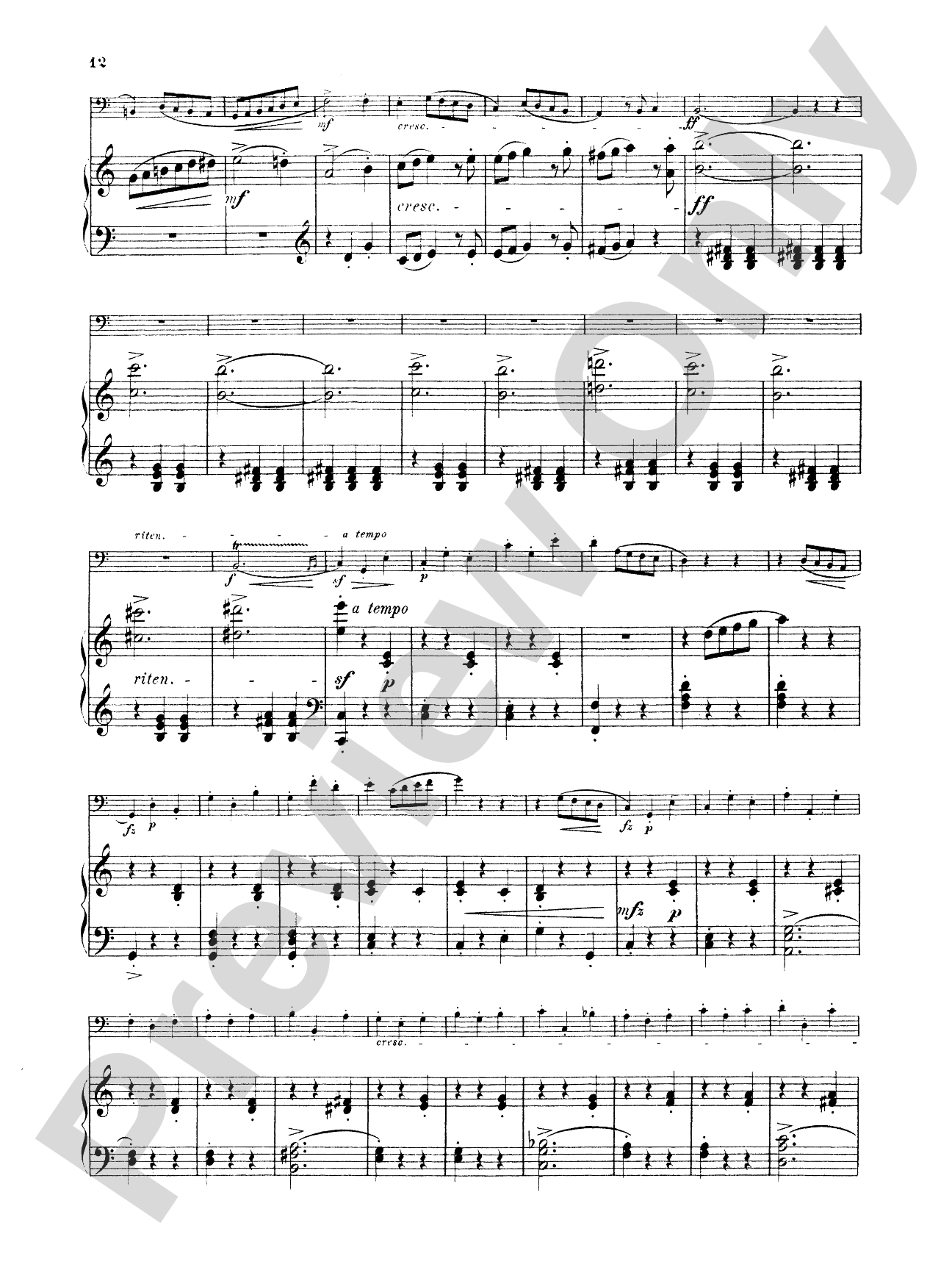 Weissenborn: Capriccio, Op. 14: Bassoon & Piano Part(s)