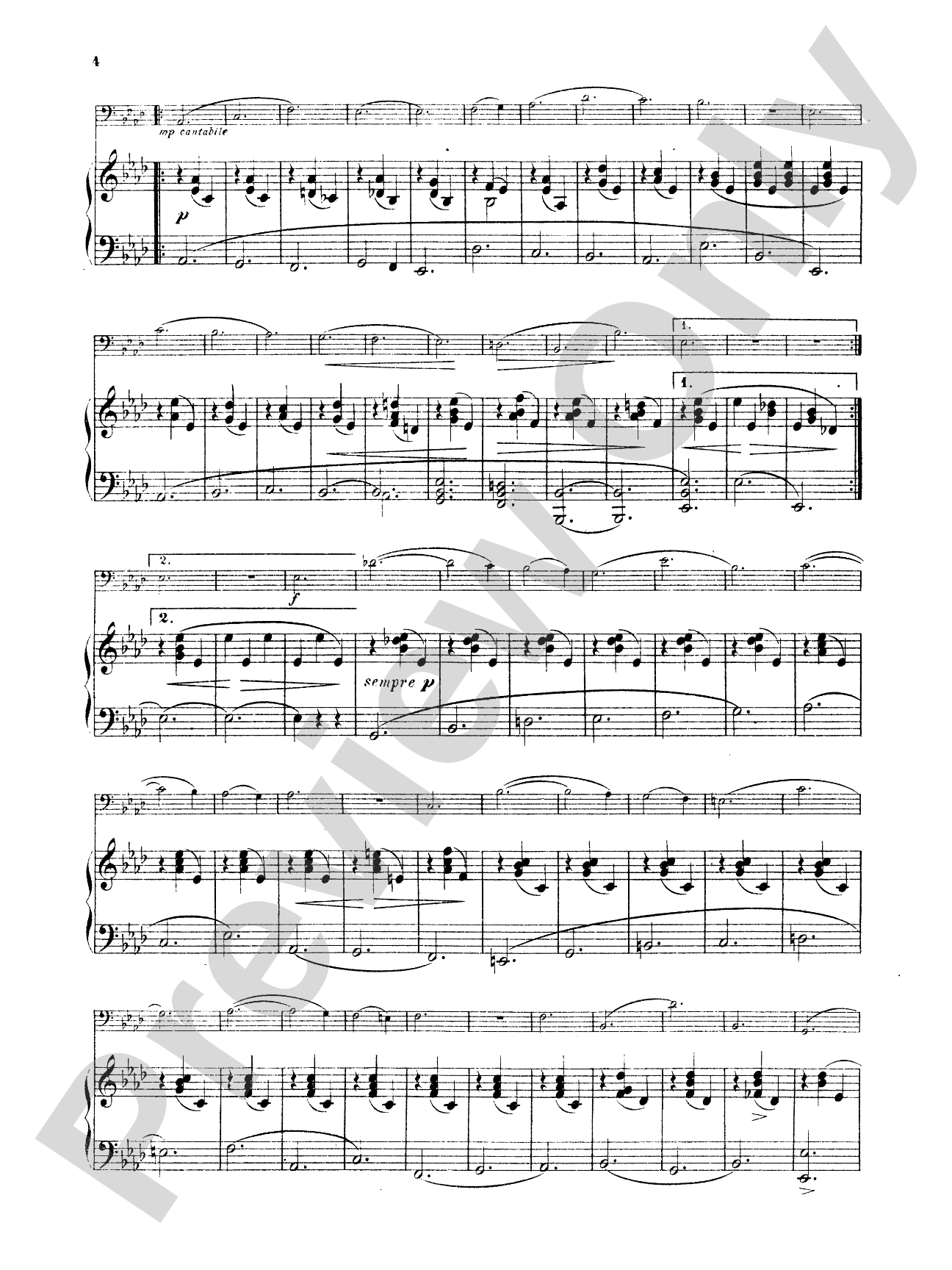 Weissenborn: Capriccio, Op. 14: Bassoon & Piano Part(s)