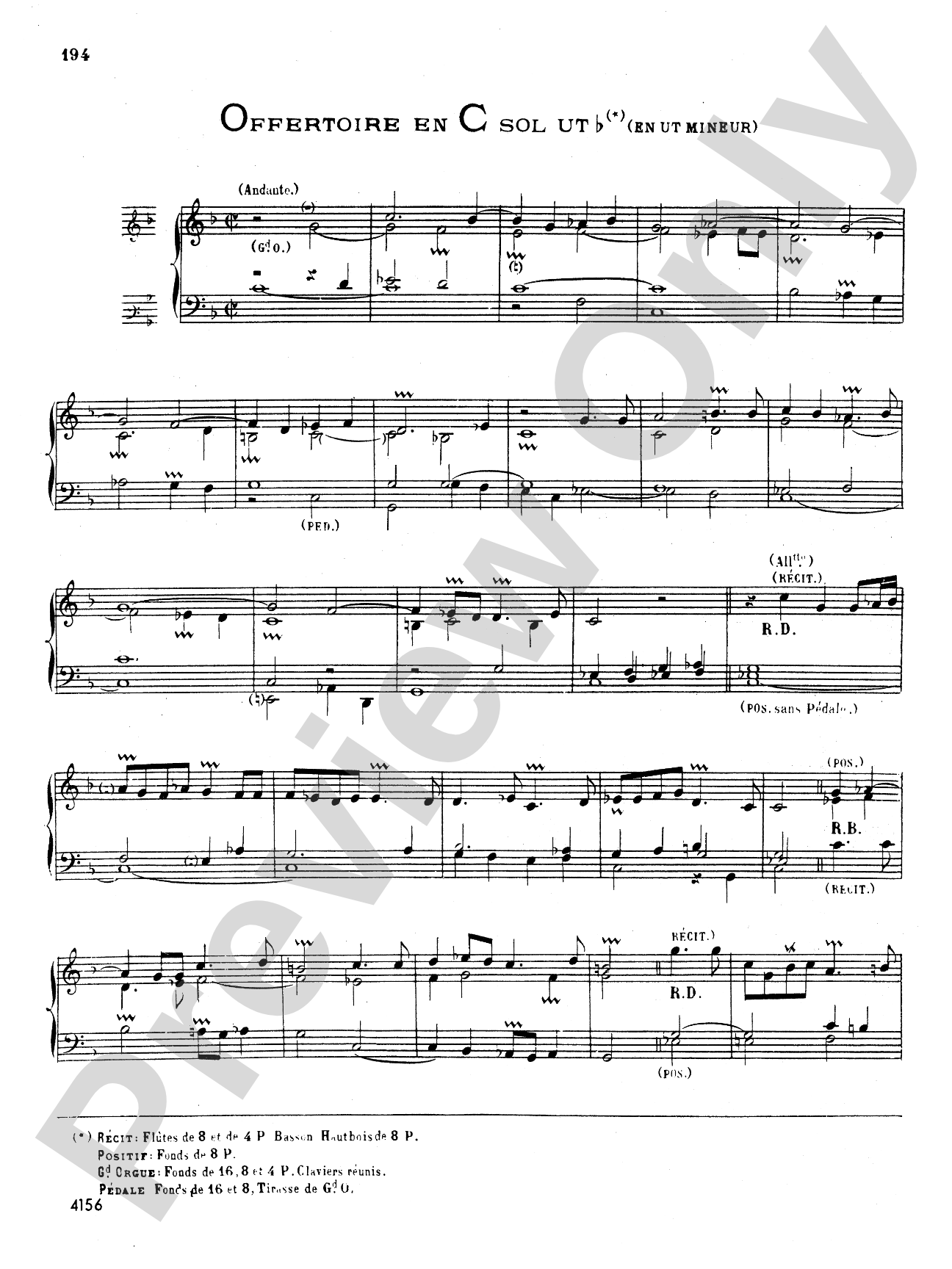 Lebegue: Complete Organ Works, Volume III: Organ Book