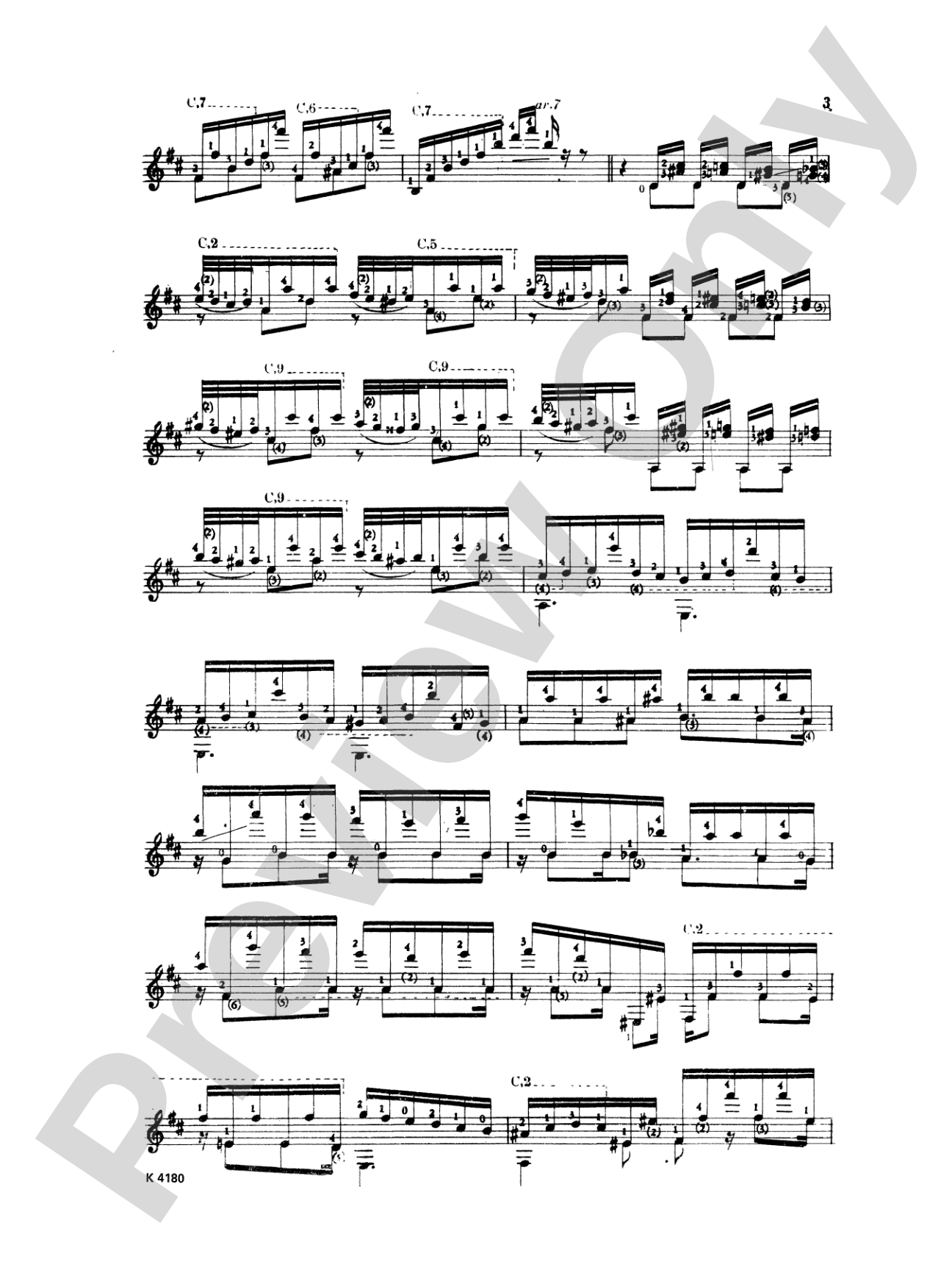 Paganini: La Campanella: Guitar Book