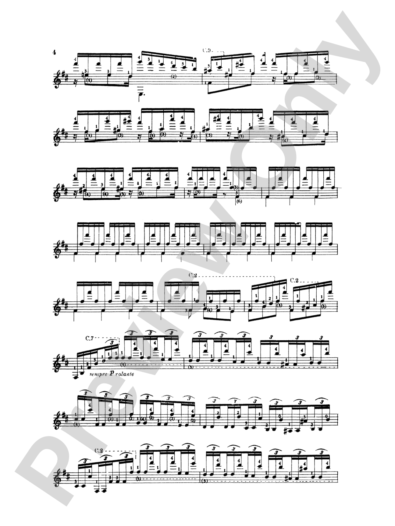 Paganini: La Campanella: Guitar Book