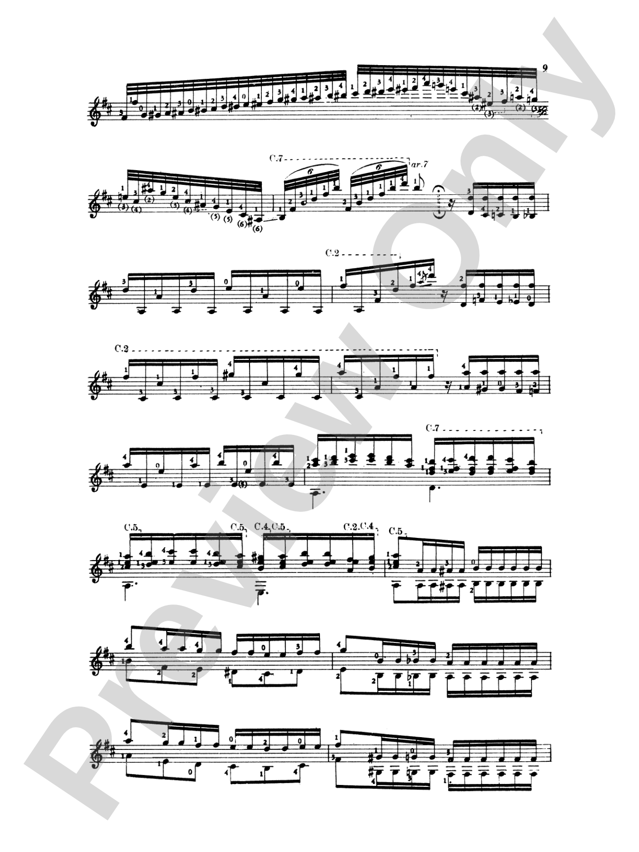 Paganini: La Campanella: Guitar Book