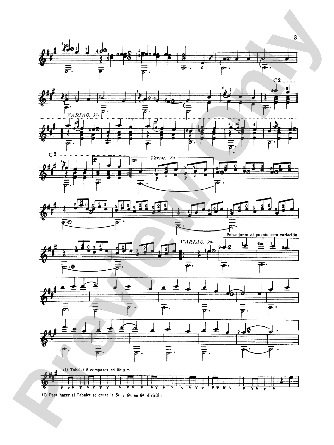 Tárrega: Gran Jota Aragonesa: Guitar Book