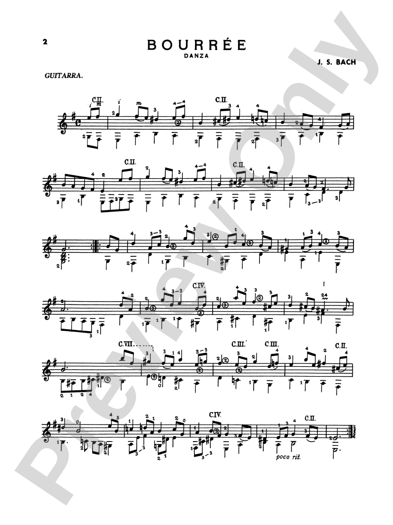 Bach: Album of Various Works Transcribed for Guitar: Guitar Book