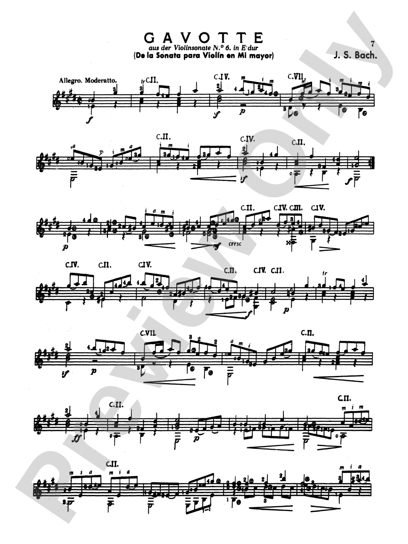 Bach: Album of Various Works Transcribed for Guitar