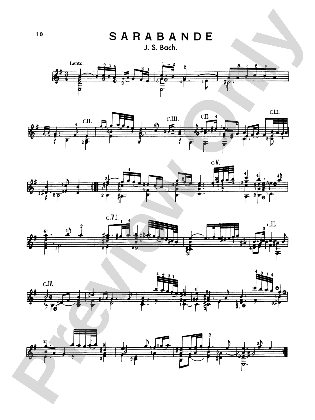 Bach: Album of Various Works Transcribed for Guitar