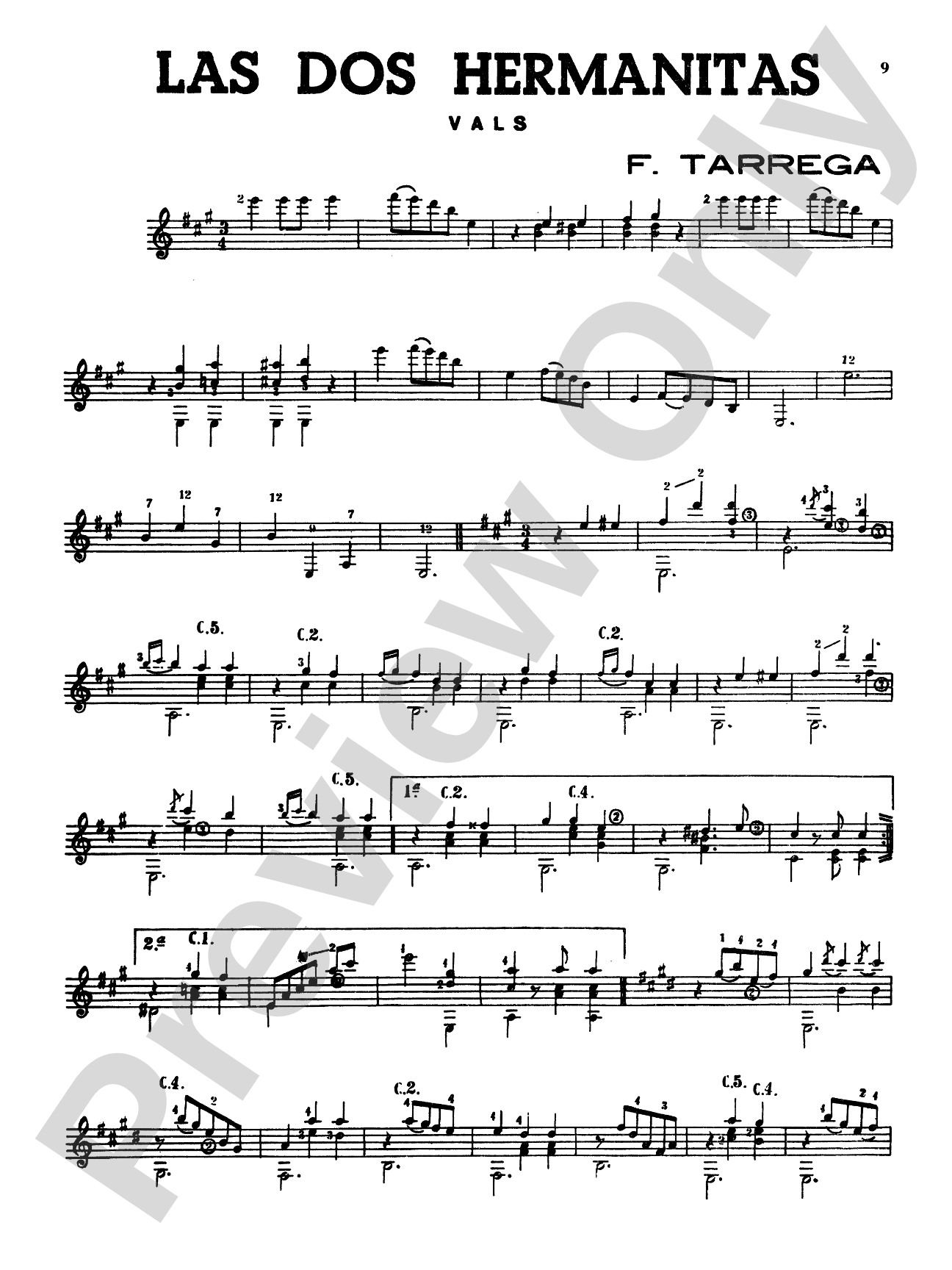 Tárrega: Album of Selected Works