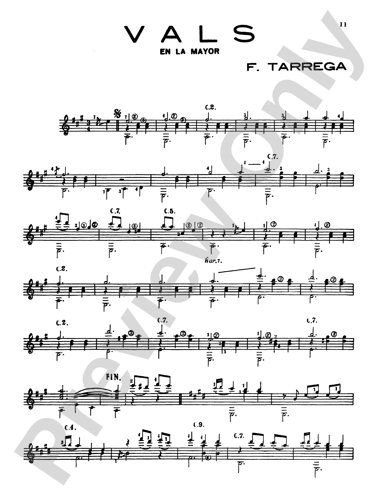 Tárrega: Album of Selected Works