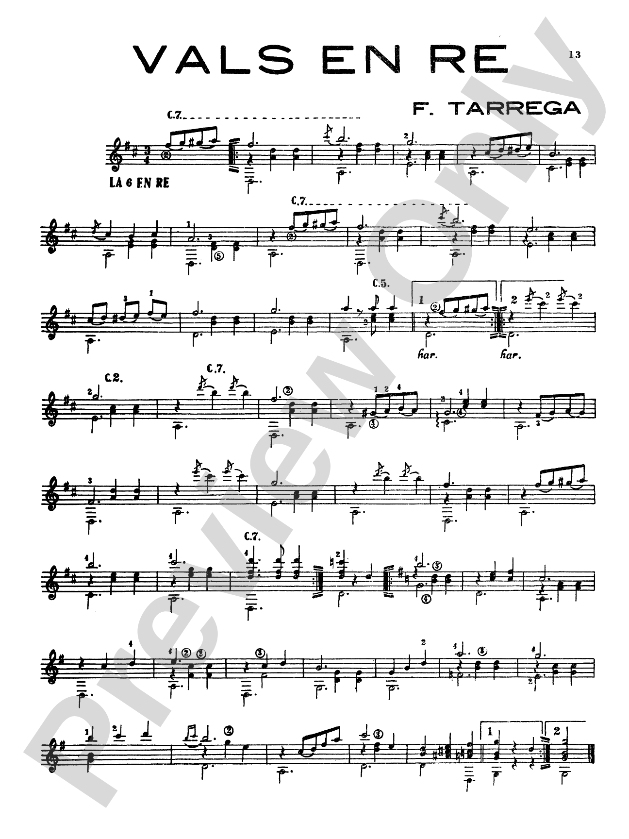 Tárrega: Album of Selected Works