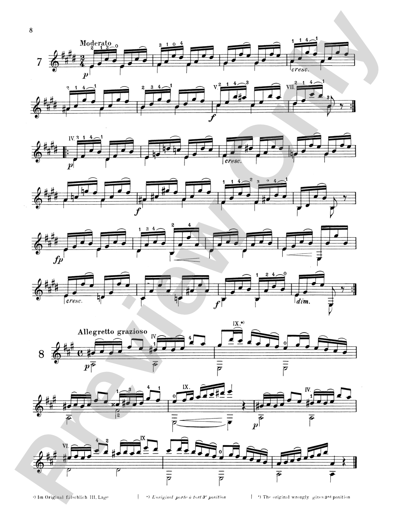 Carcassi: Melodic and Progressive Etudes, Op. 60