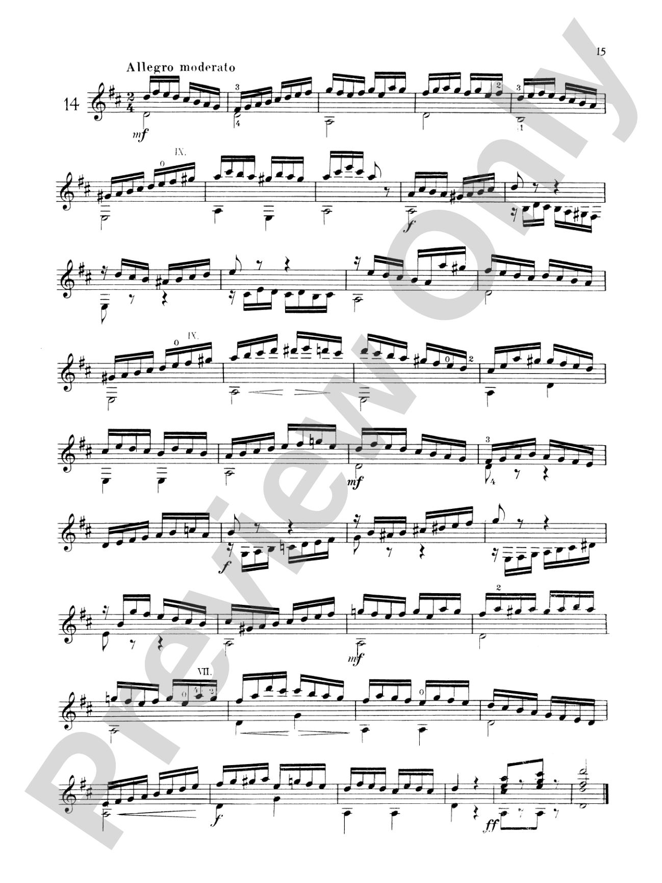 Carcassi: Melodic and Progressive Etudes, Op. 60