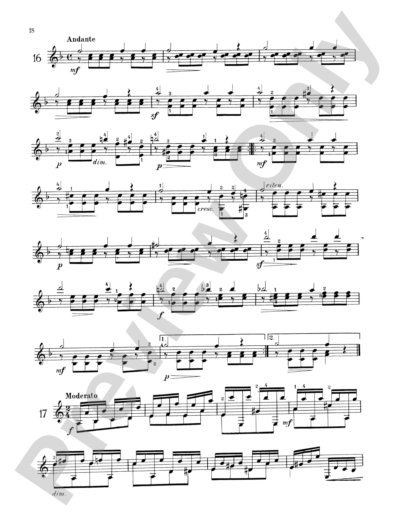 Carcassi: Melodic and Progressive Etudes, Op. 60