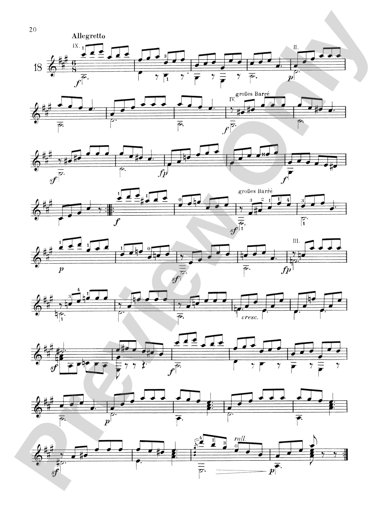 Carcassi: Melodic and Progressive Etudes, Op. 60