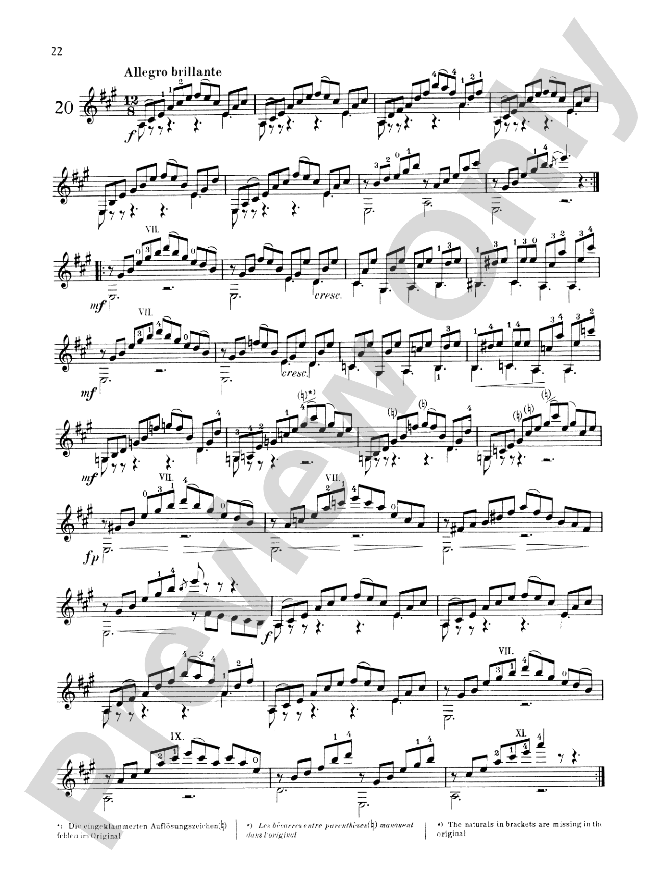 Carcassi: Melodic and Progressive Etudes, Op. 60