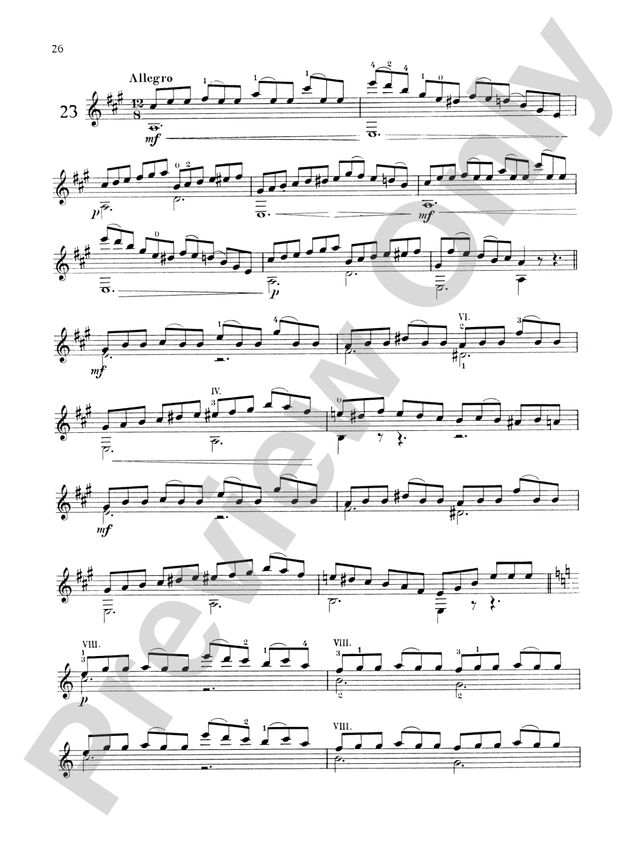 Carcassi: Melodic and Progressive Etudes, Op. 60