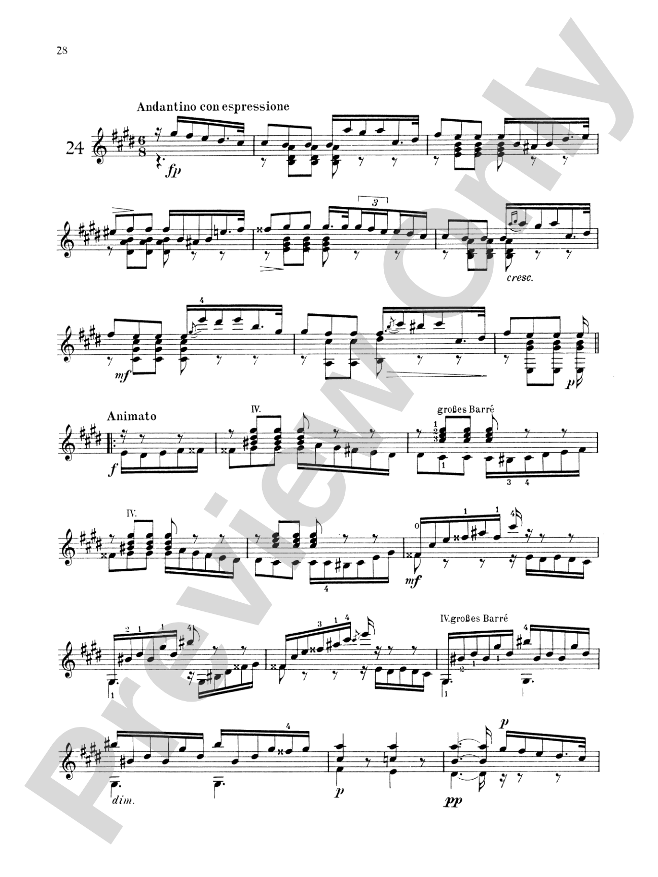 Carcassi: Melodic and Progressive Etudes, Op. 60