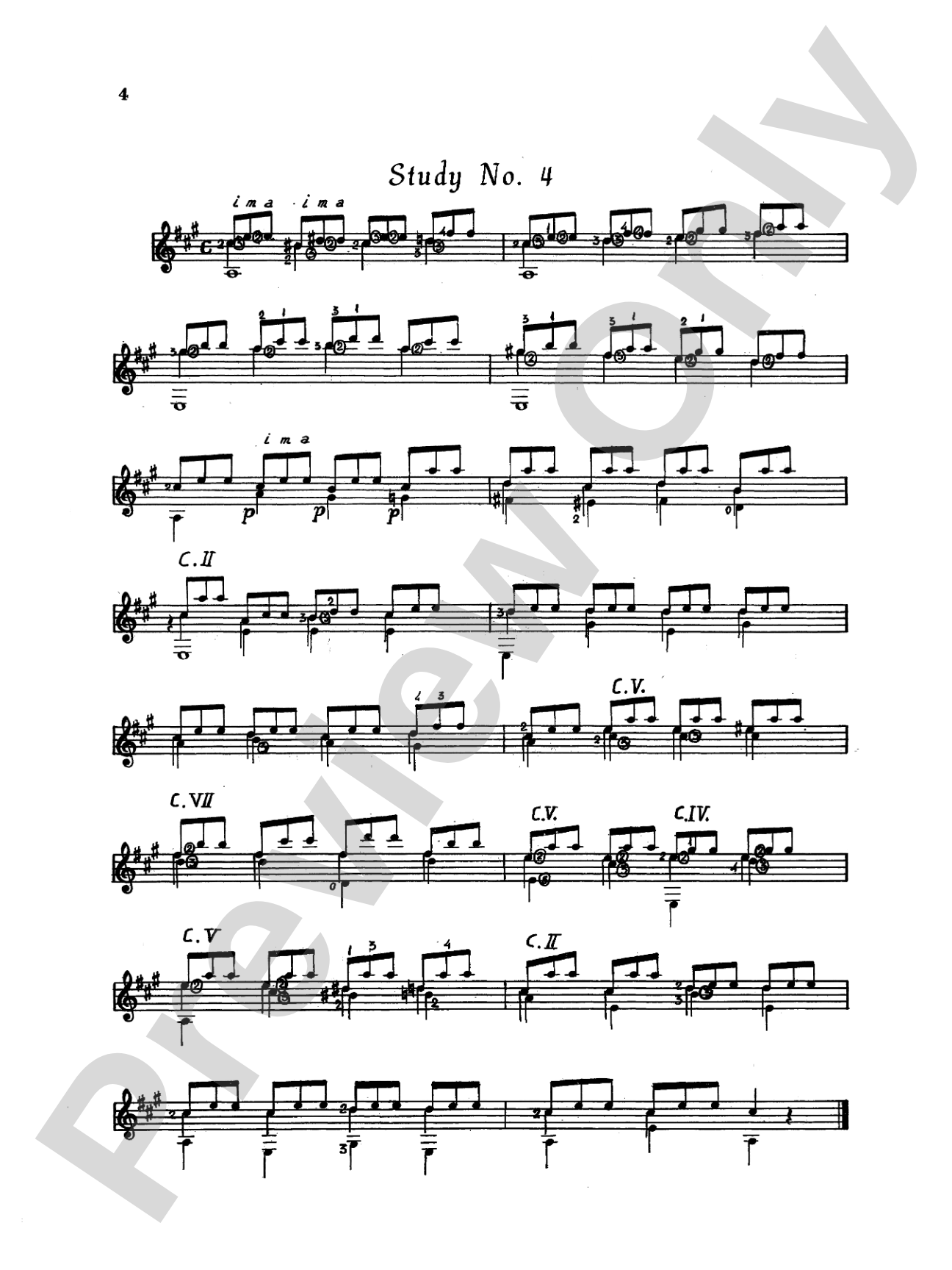 Tárrega: Twenty Studies for Guitar: Guitar Book