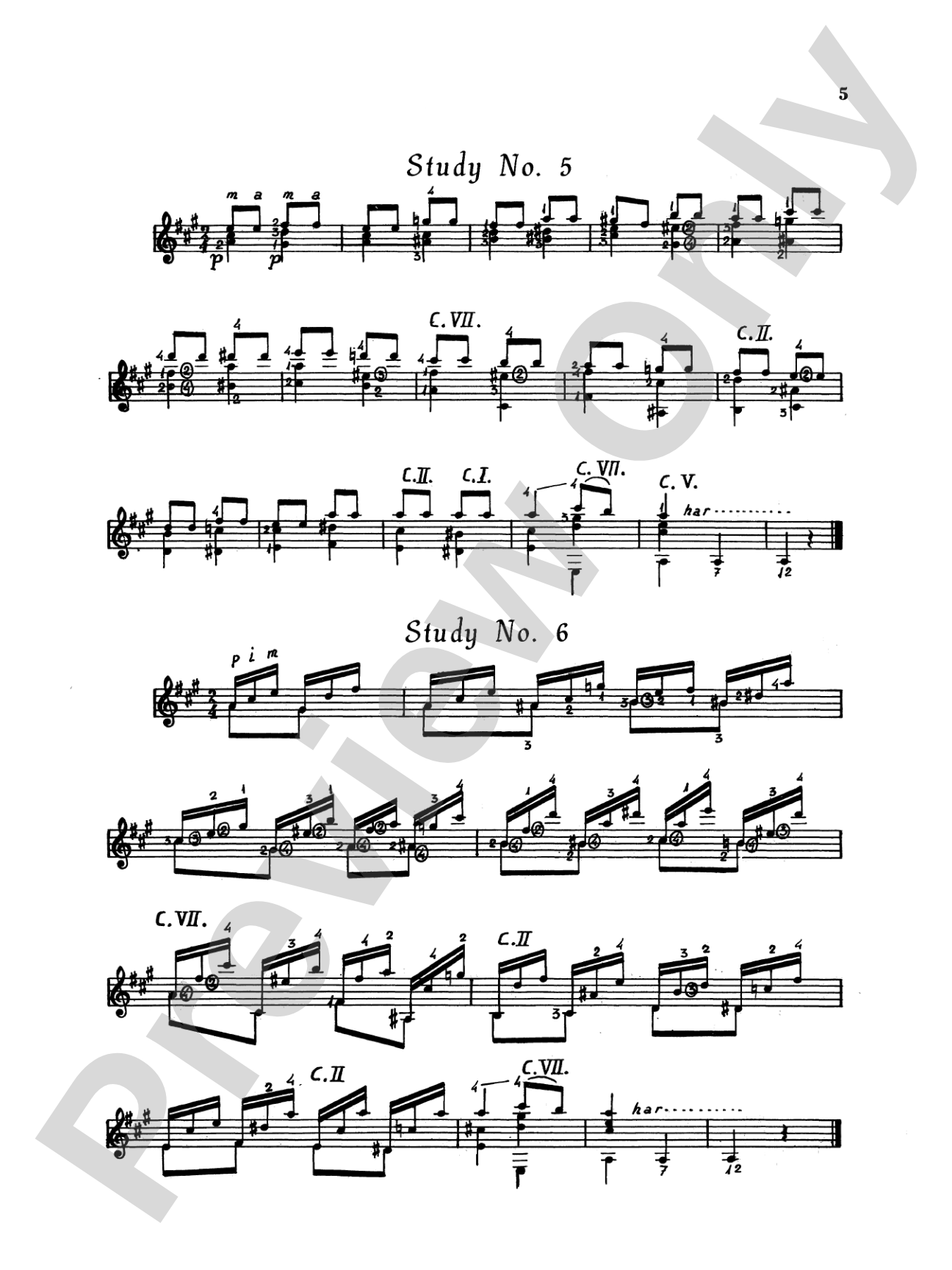 Tárrega: Twenty Studies for Guitar: Guitar Book