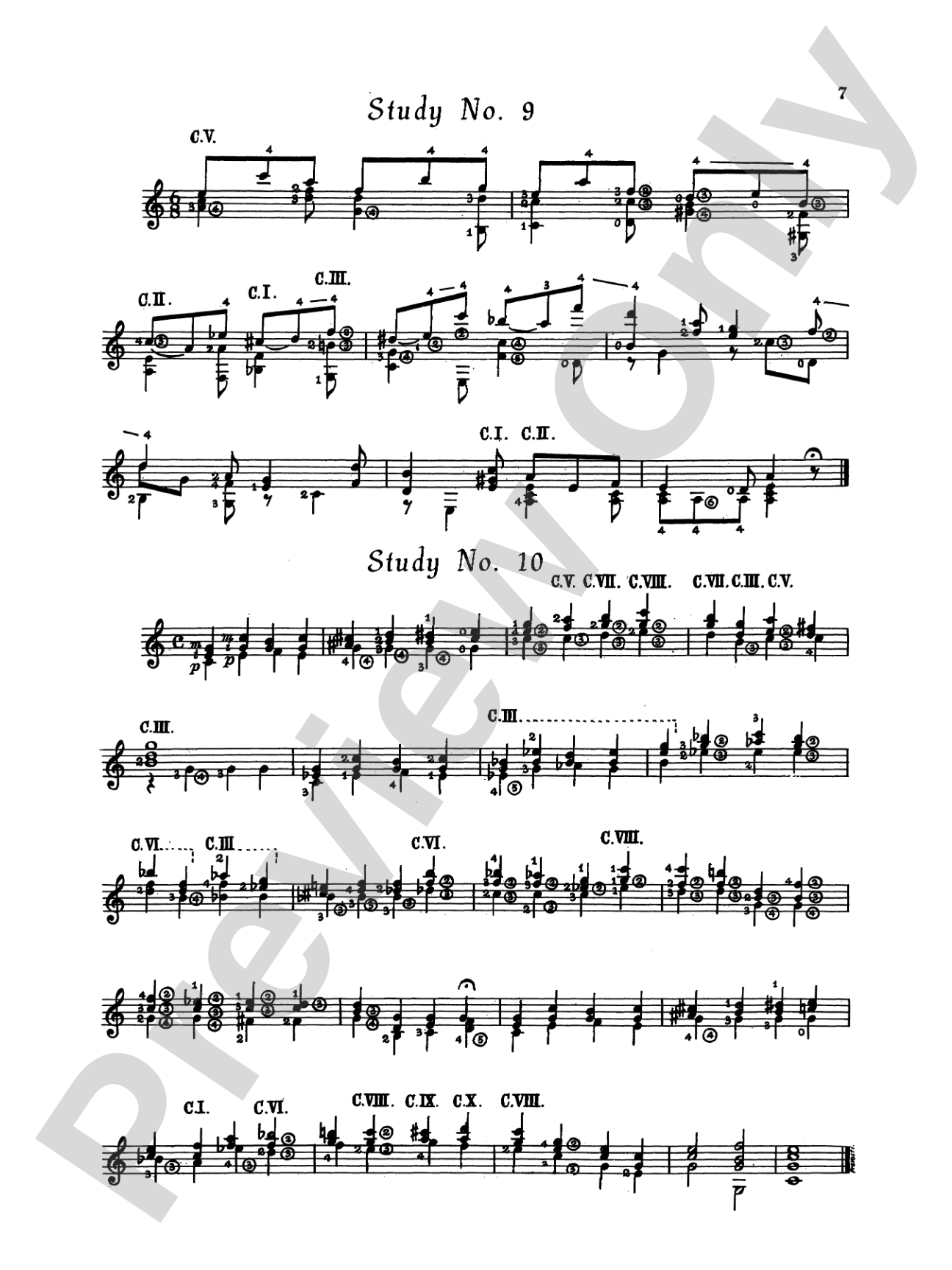 Tárrega: Twenty Studies for Guitar: Guitar Book