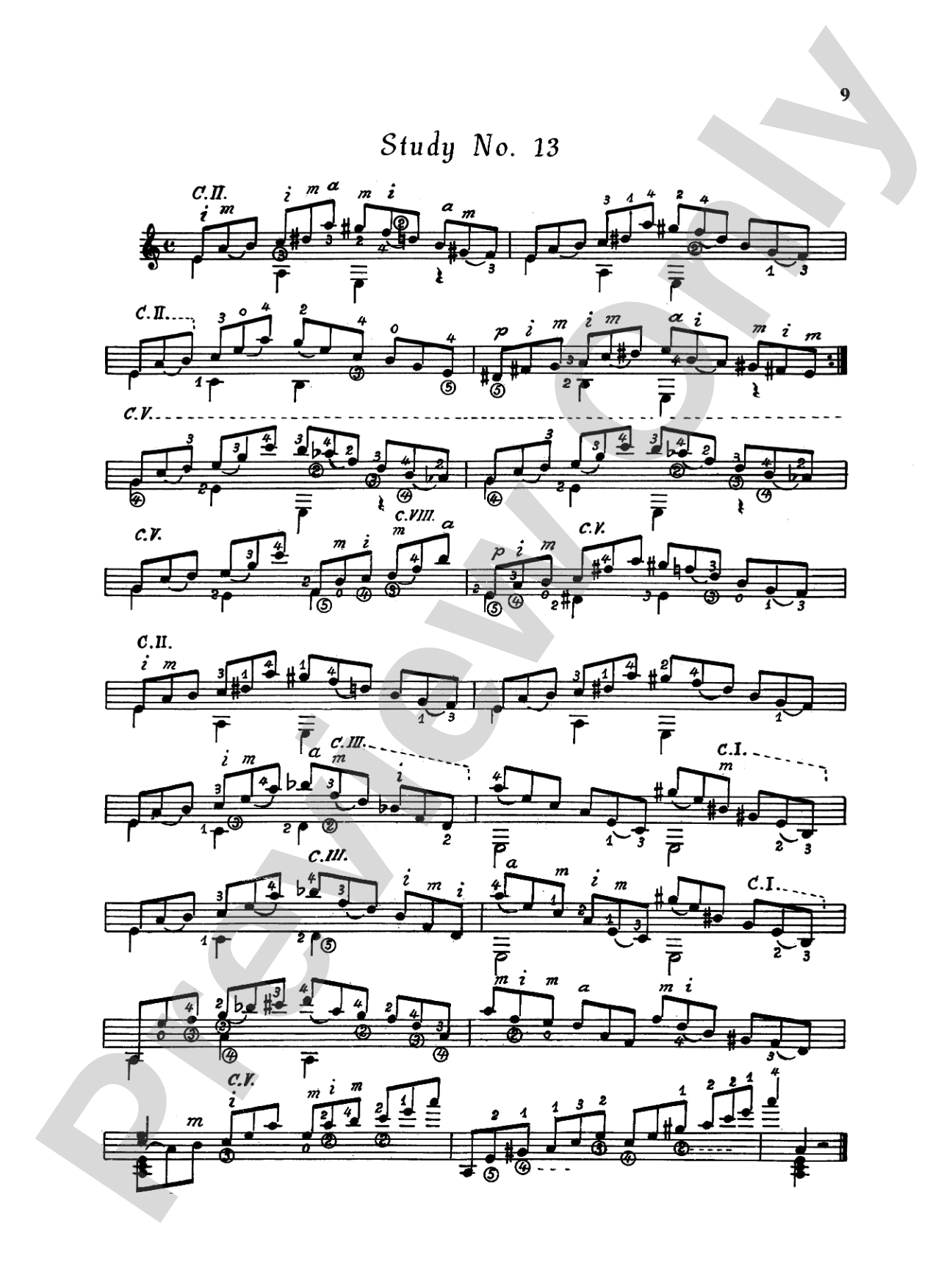 Tárrega: Twenty Studies for Guitar: Guitar Book