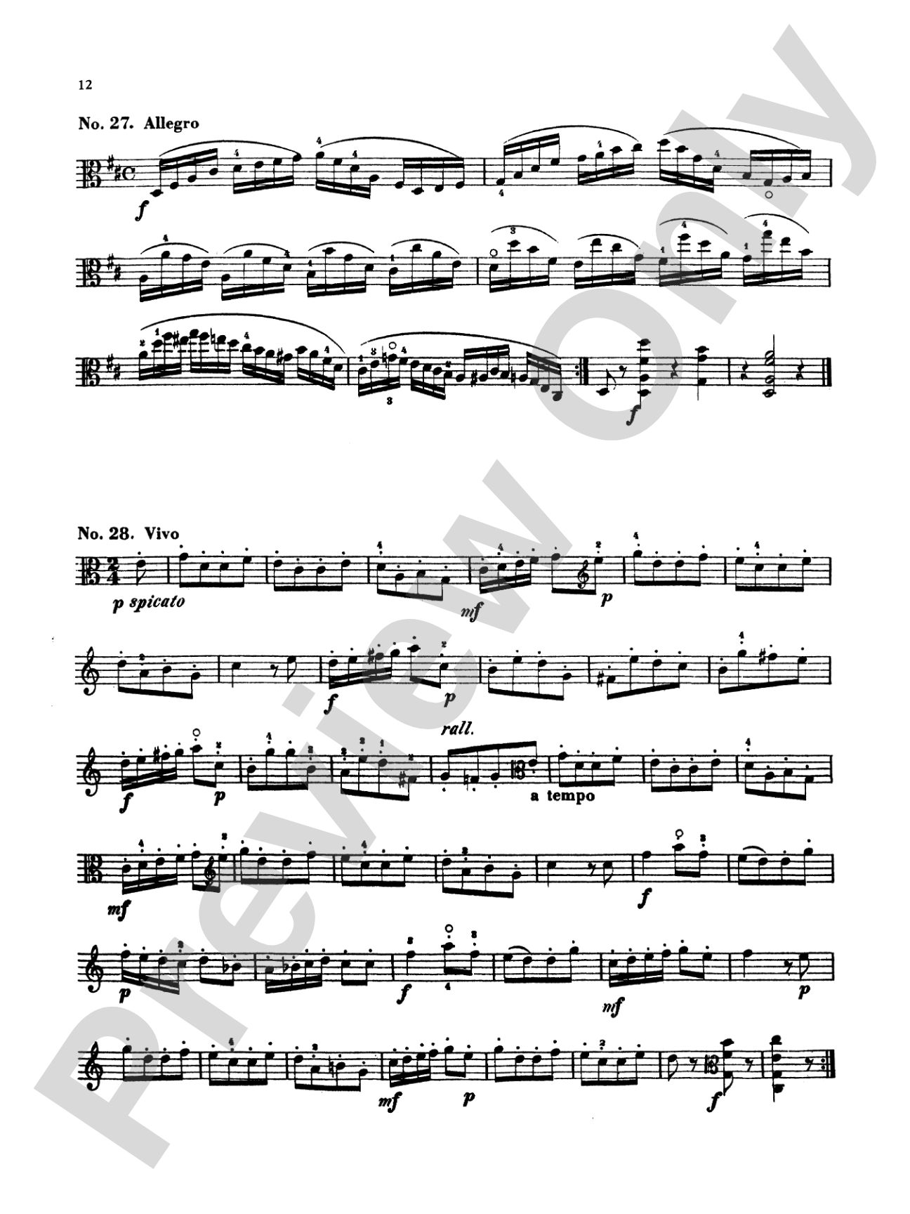 Kayser: Thirty-Six Studies, Op. 43: Viola Book