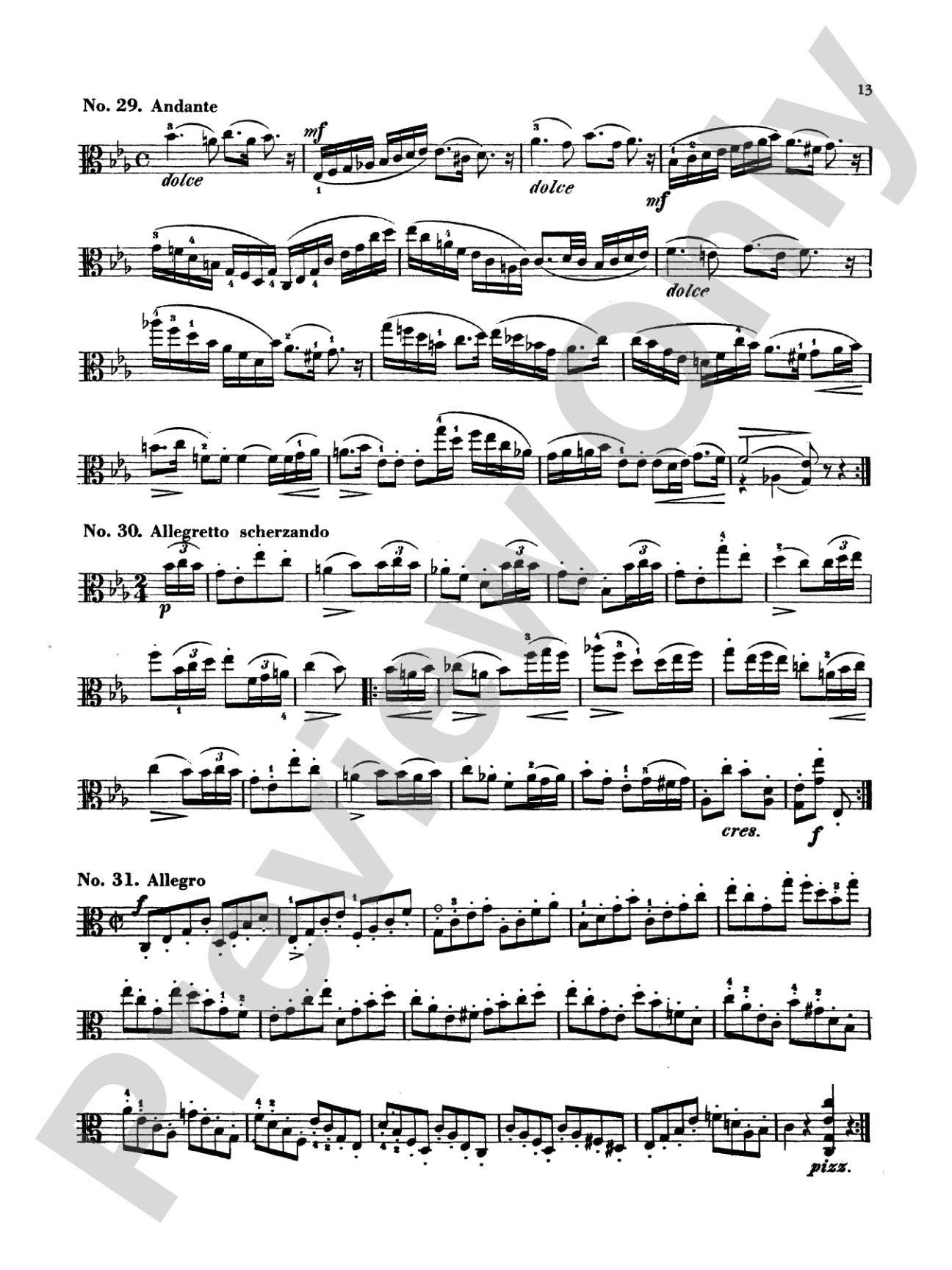 Kayser: Thirty-Six Studies, Op. 43: Viola Book