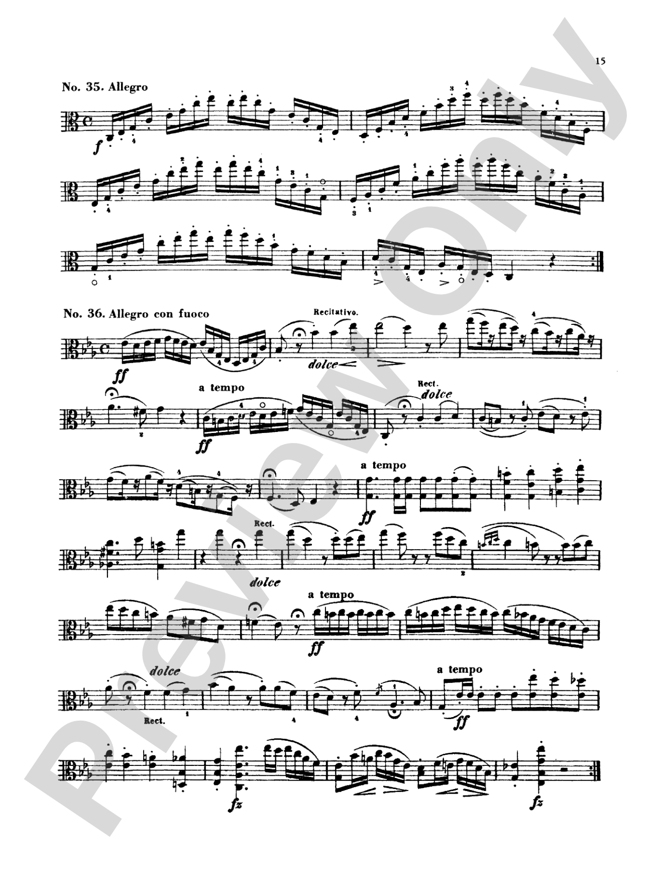 Kayser: Thirty-Six Studies, Op. 43: Viola Book