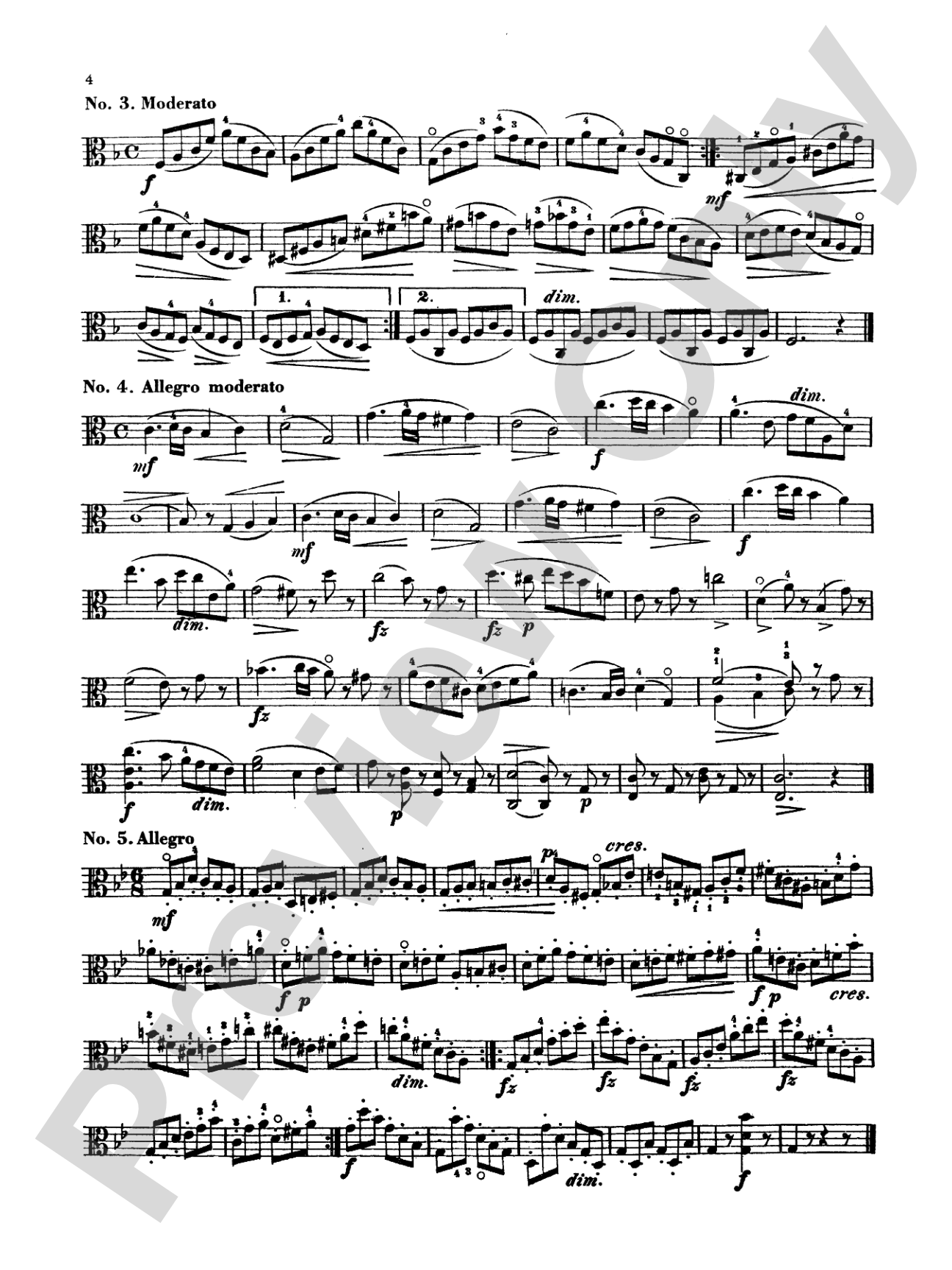 Kayser: Thirty-Six Studies, Op. 43: Viola Book