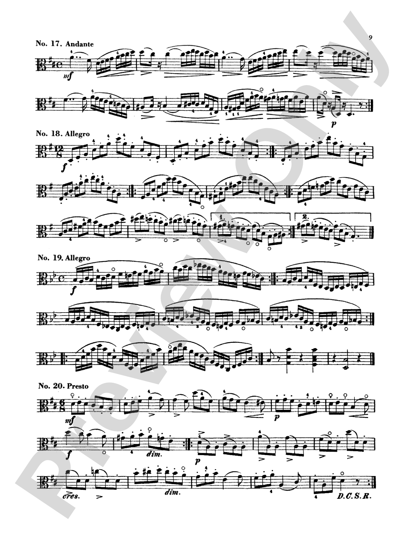 Kayser: Thirty-Six Studies, Op. 43: Viola Book