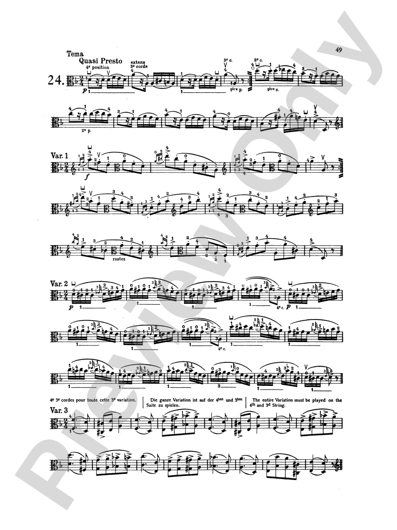 Paganini: Twenty-four Caprices, Op. 1 (Transcribed for Viola Solo)