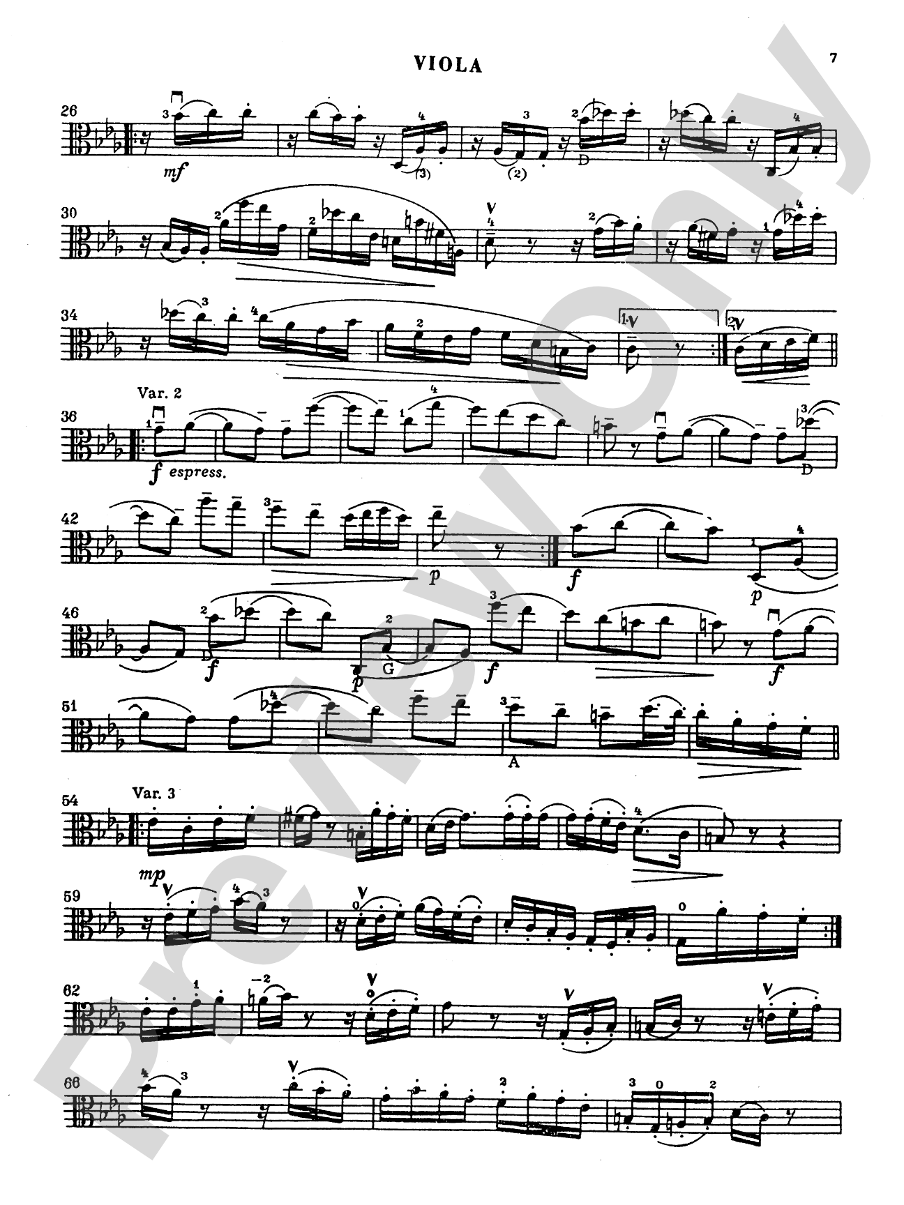 Mendelssohn: Sonata: Viola Book