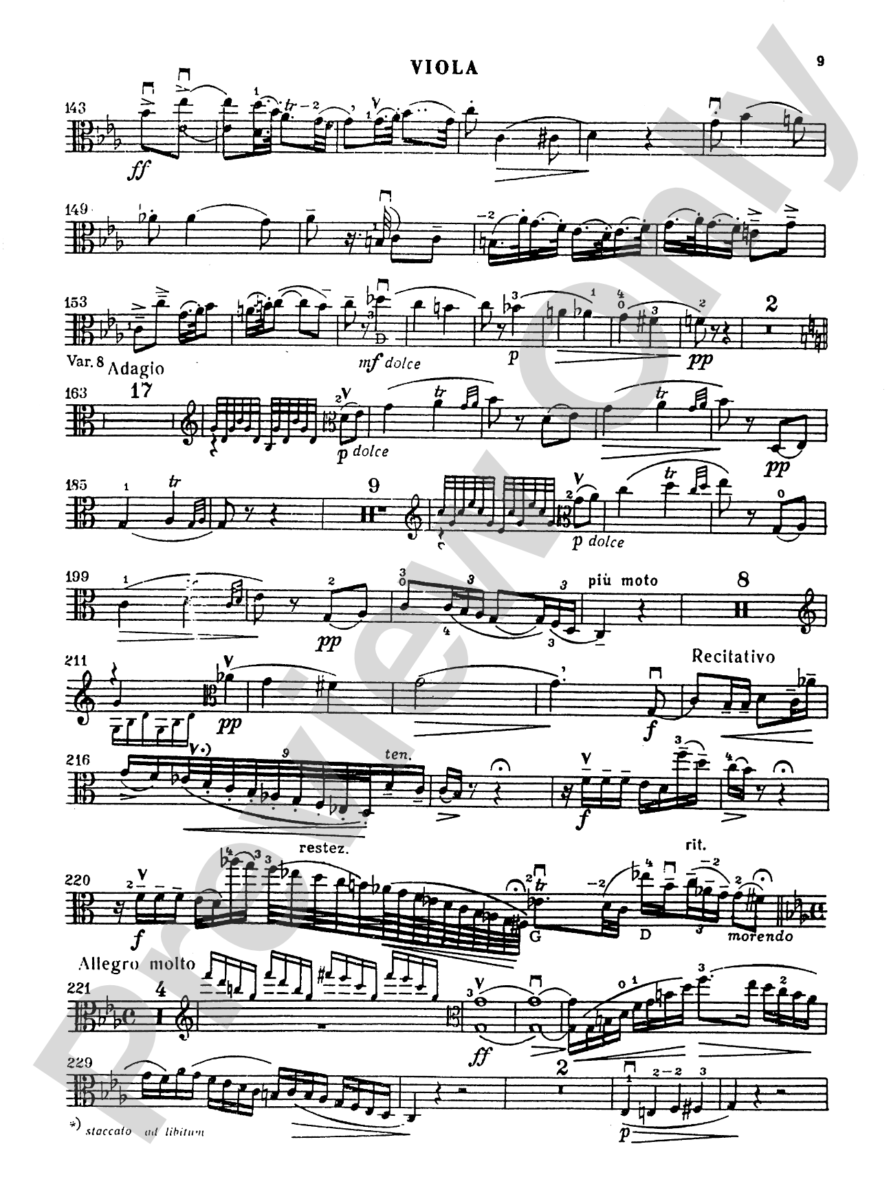 Mendelssohn: Sonata: Viola Book