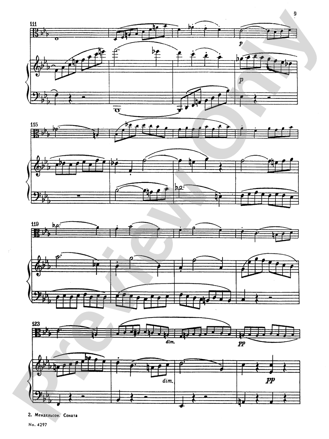Mendelssohn: Sonata