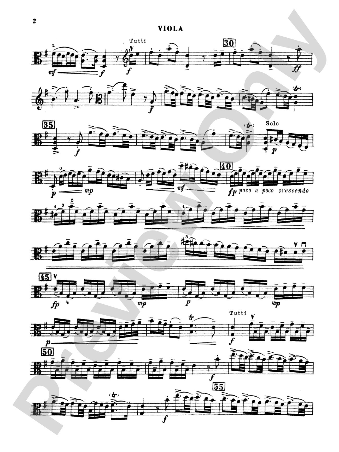 Vivaldi: Concerto for Viola d'Amore: Viola Book