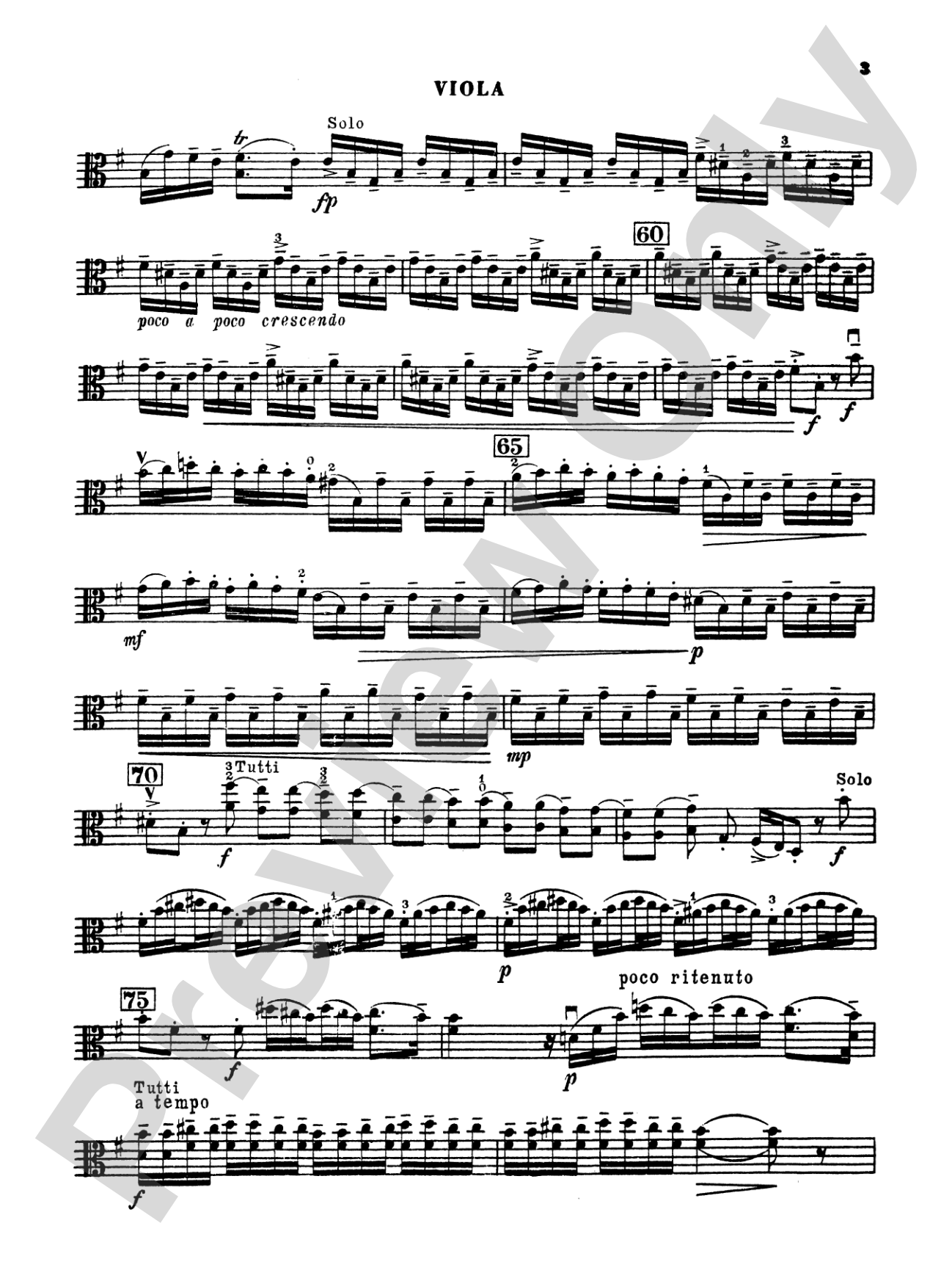 Vivaldi: Concerto for Viola d'Amore: Viola Book
