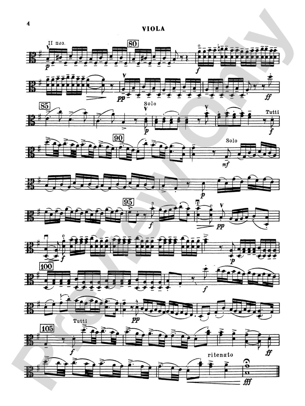 Vivaldi: Concerto for Viola d'Amore: Viola Book