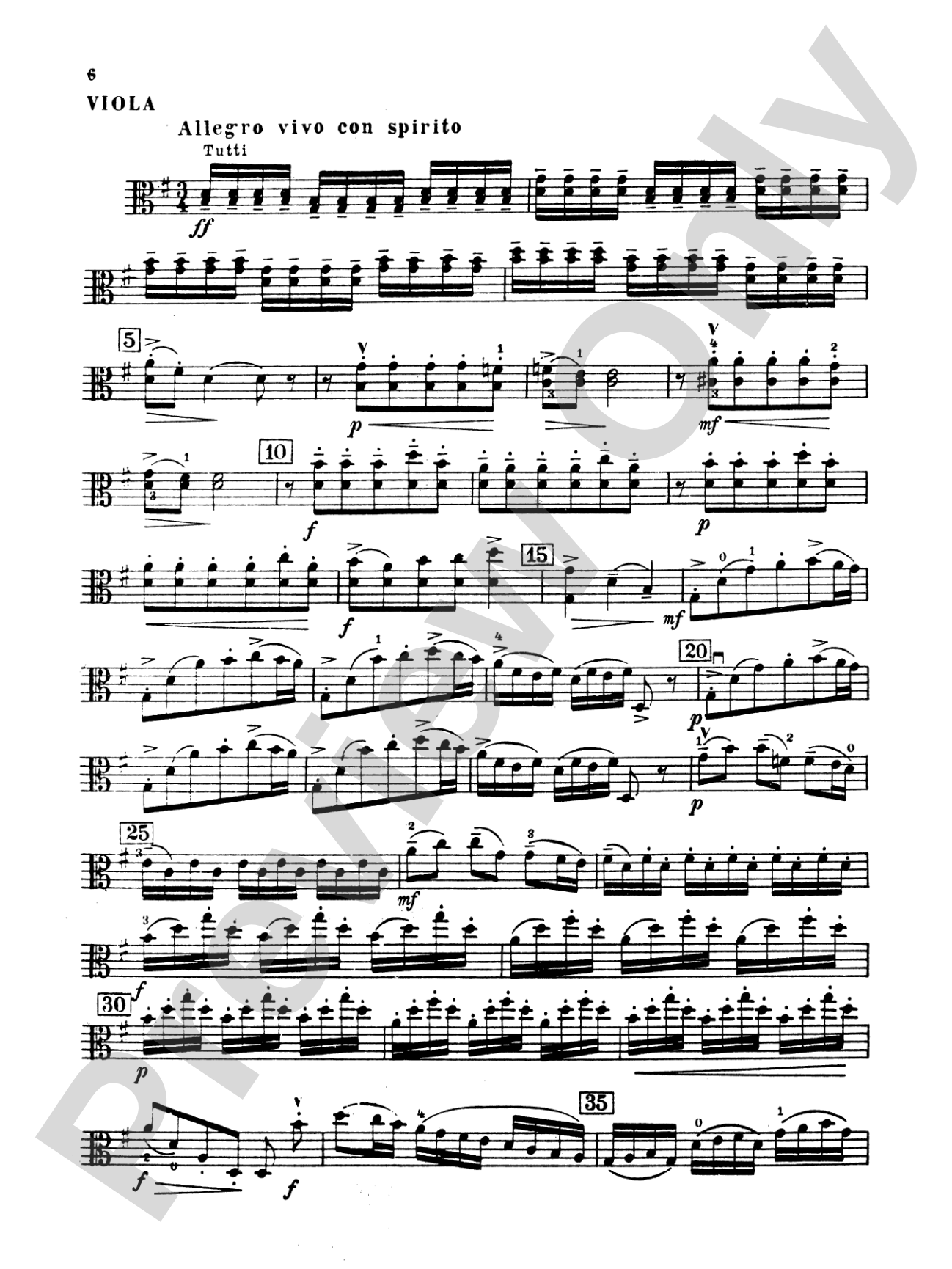 Vivaldi: Concerto for Viola d'Amore: Viola Book