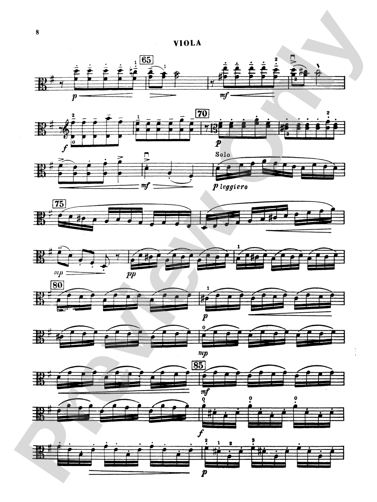 Vivaldi: Concerto for Viola d'Amore: Viola Book