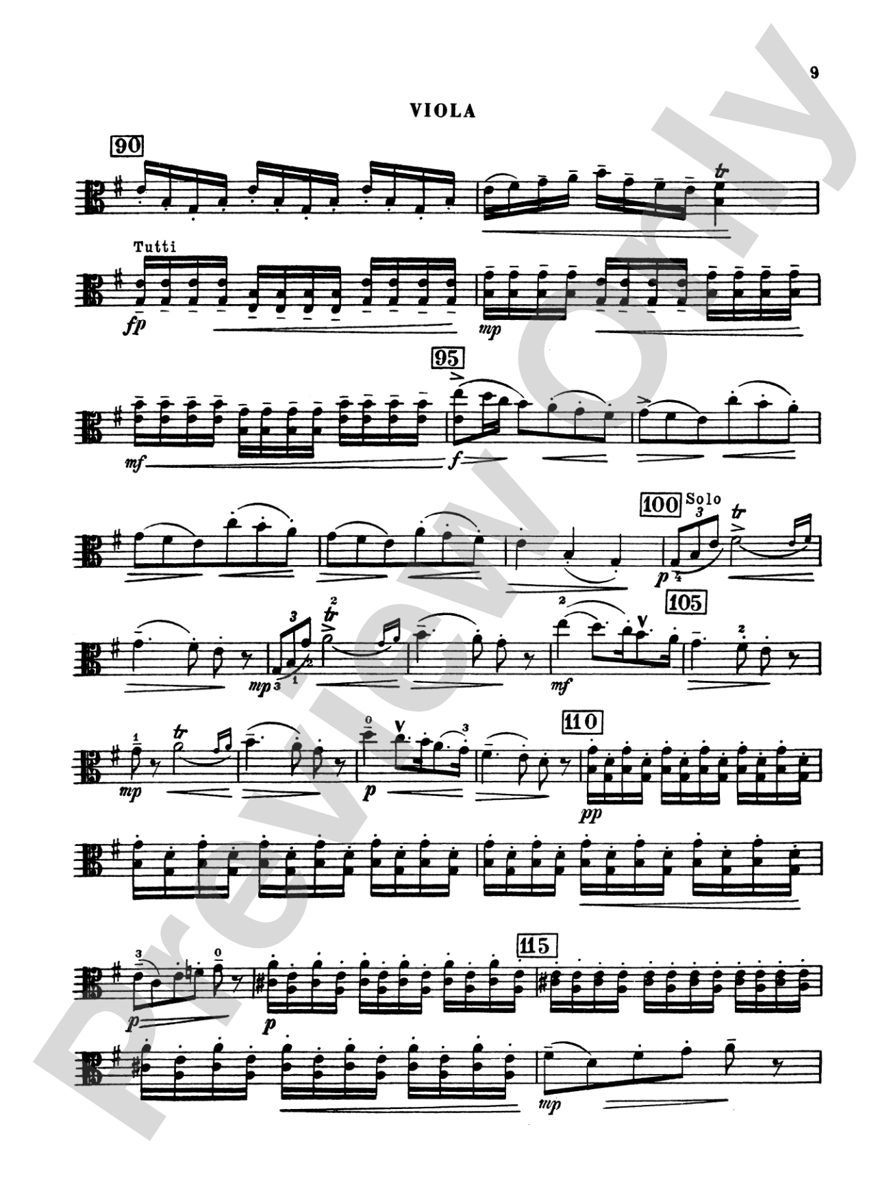 Vivaldi: Concerto for Viola d'Amore: Viola Book