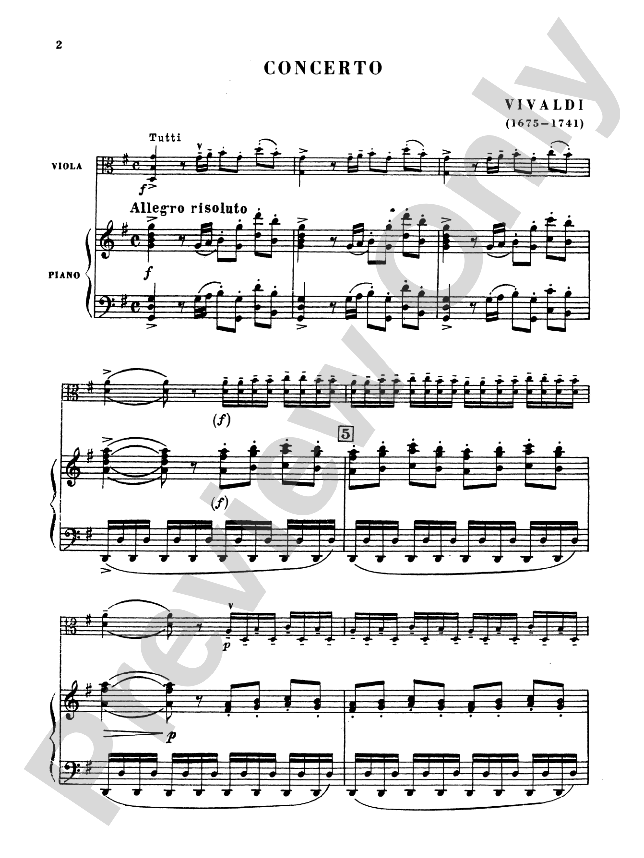 Vivaldi: Concerto for Viola d'Amore